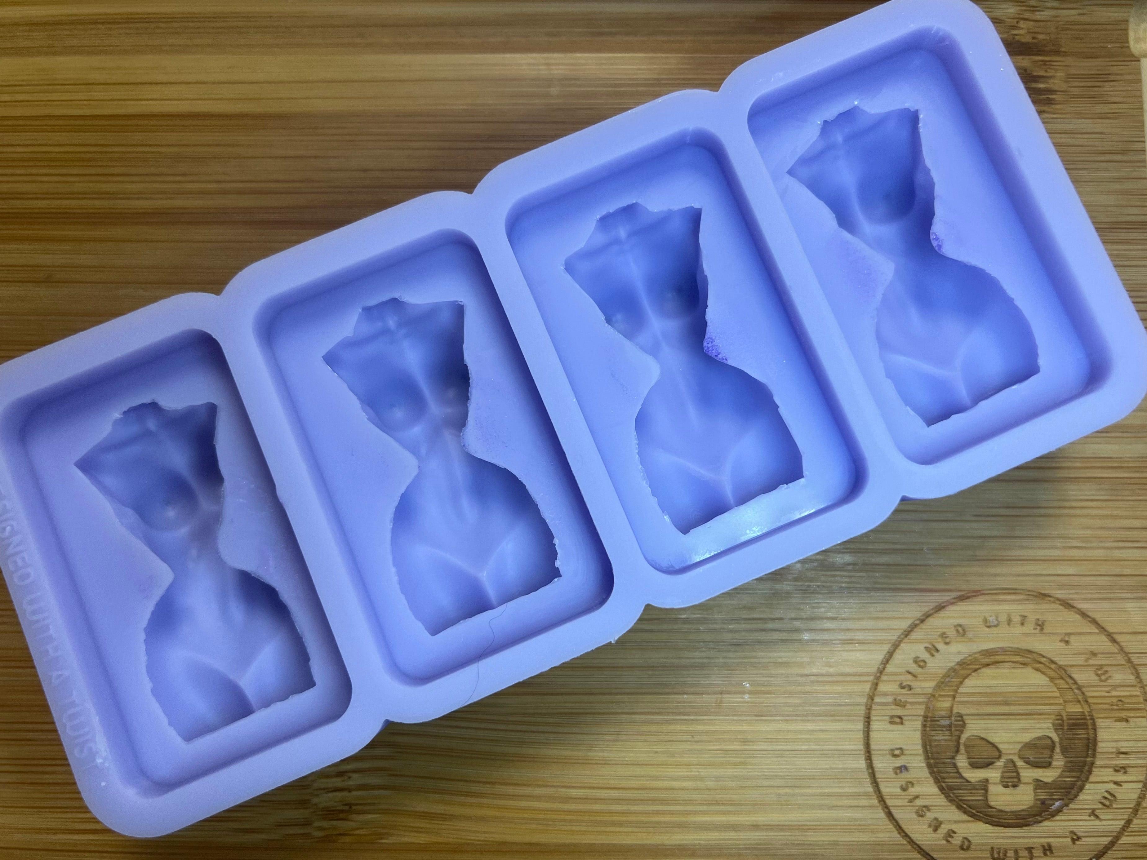 Goddess Torso Melt Silicone Mold - Designed with a Twist  - Top quality silicone molds made in the UK.