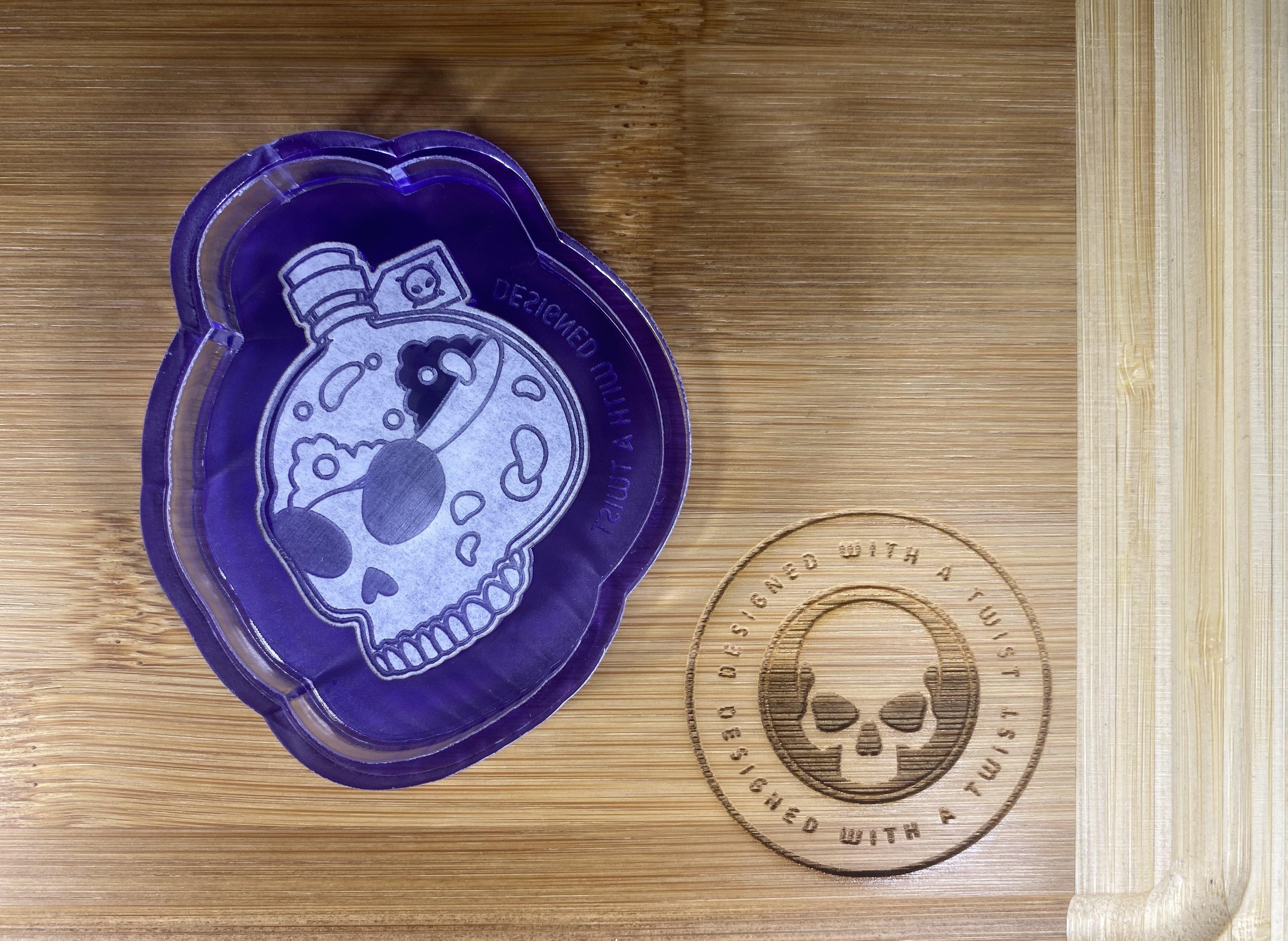 Death Potion Grippy Silicone Mold - Designed with a Twist  - Top quality silicone molds made in the UK.