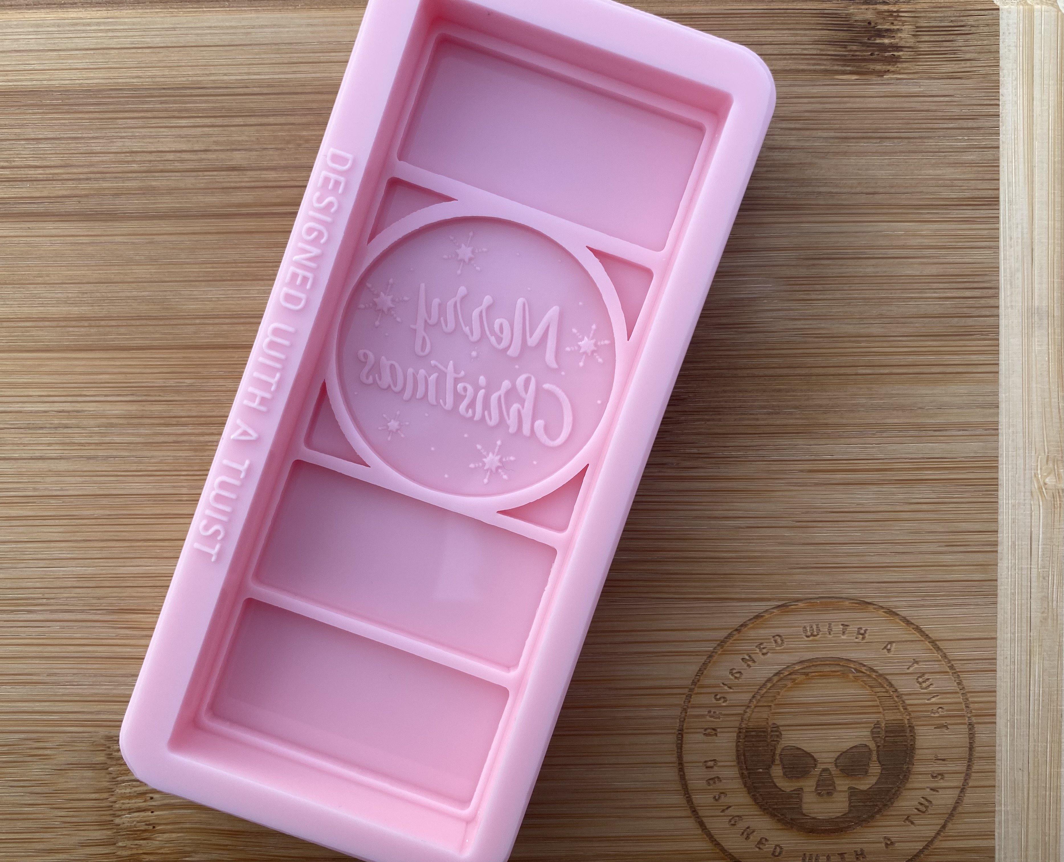 Merry Christmas  Snapbar Silicone Mold - Designed with a Twist  - Top quality silicone molds made in the UK.