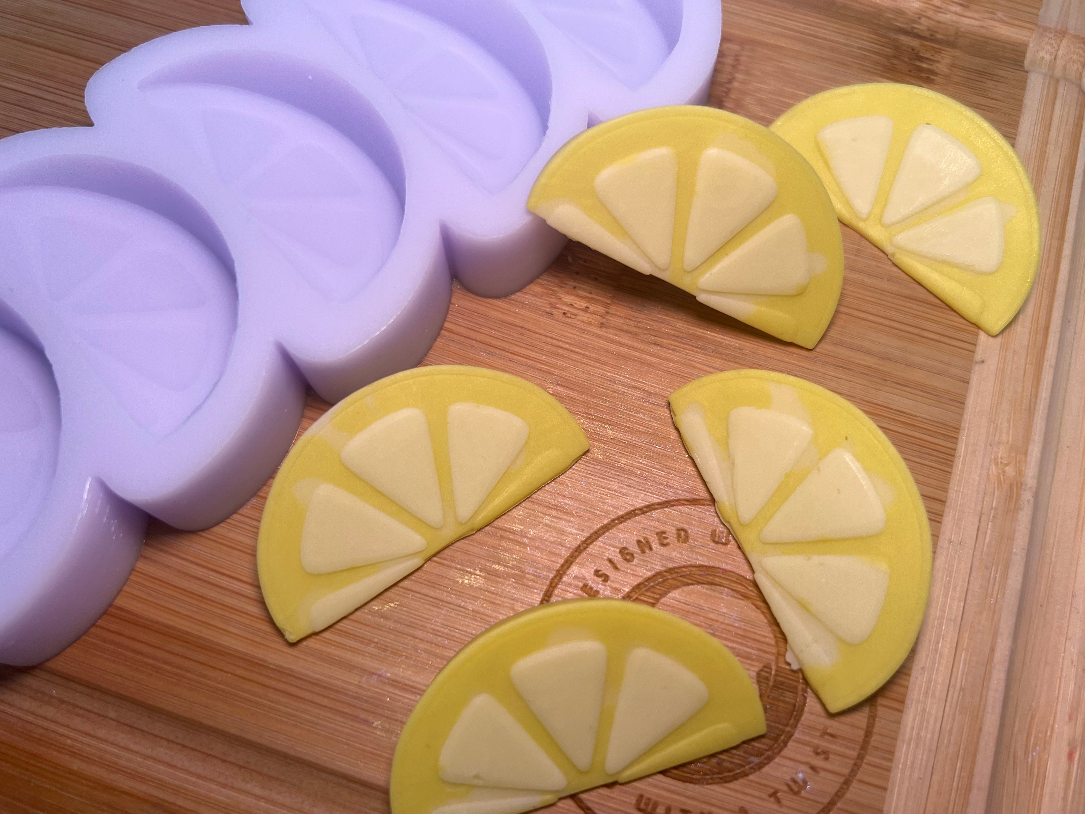 Cartoon Fruit Slice Silicone Mold - Designed with a Twist - Top quality silicone molds made in the UK.