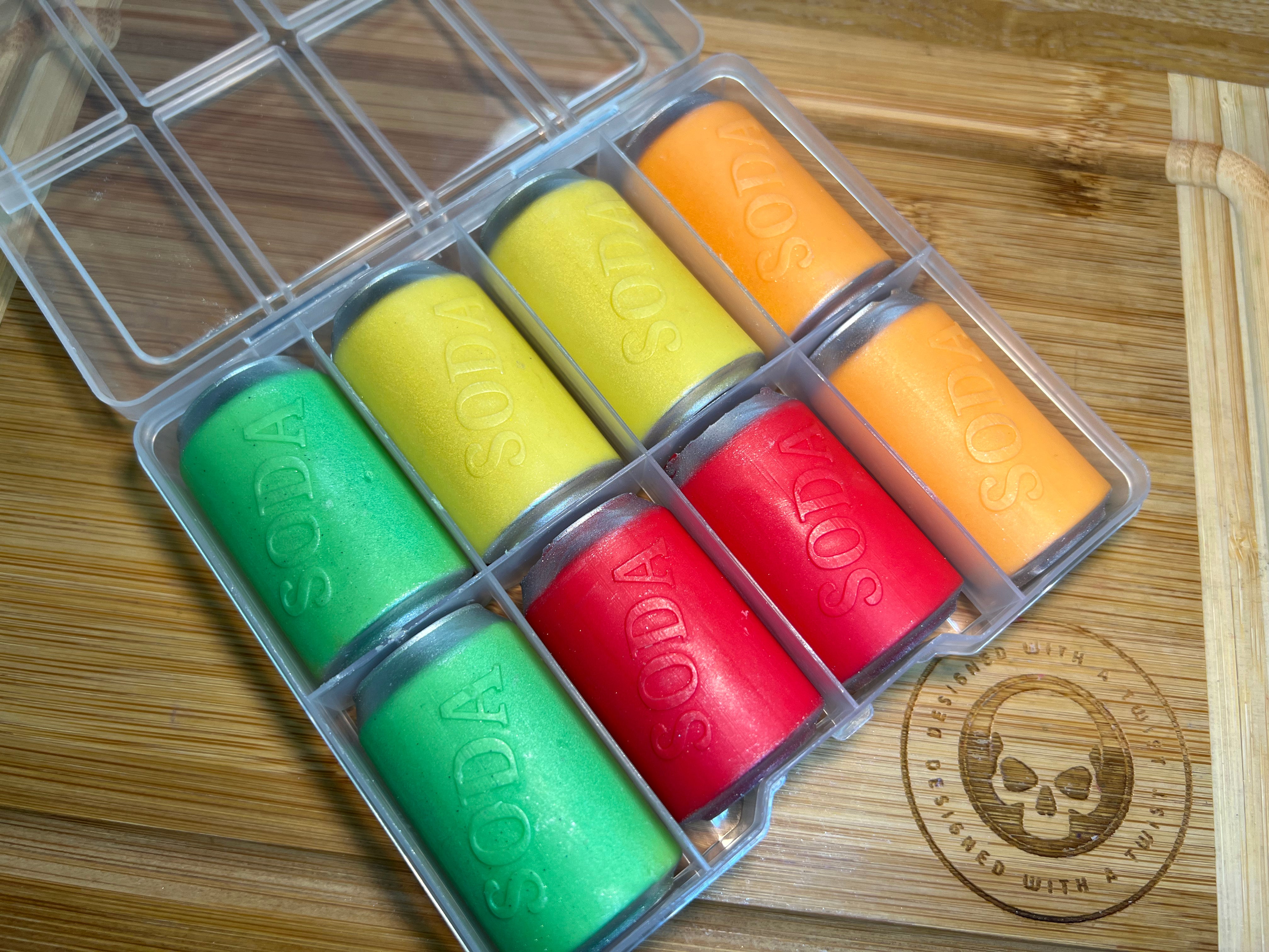 Soda Can Wax Melt Silicone Mold - HoBa Box Edition - Designed with a Twist - Top quality silicone molds made in the UK.