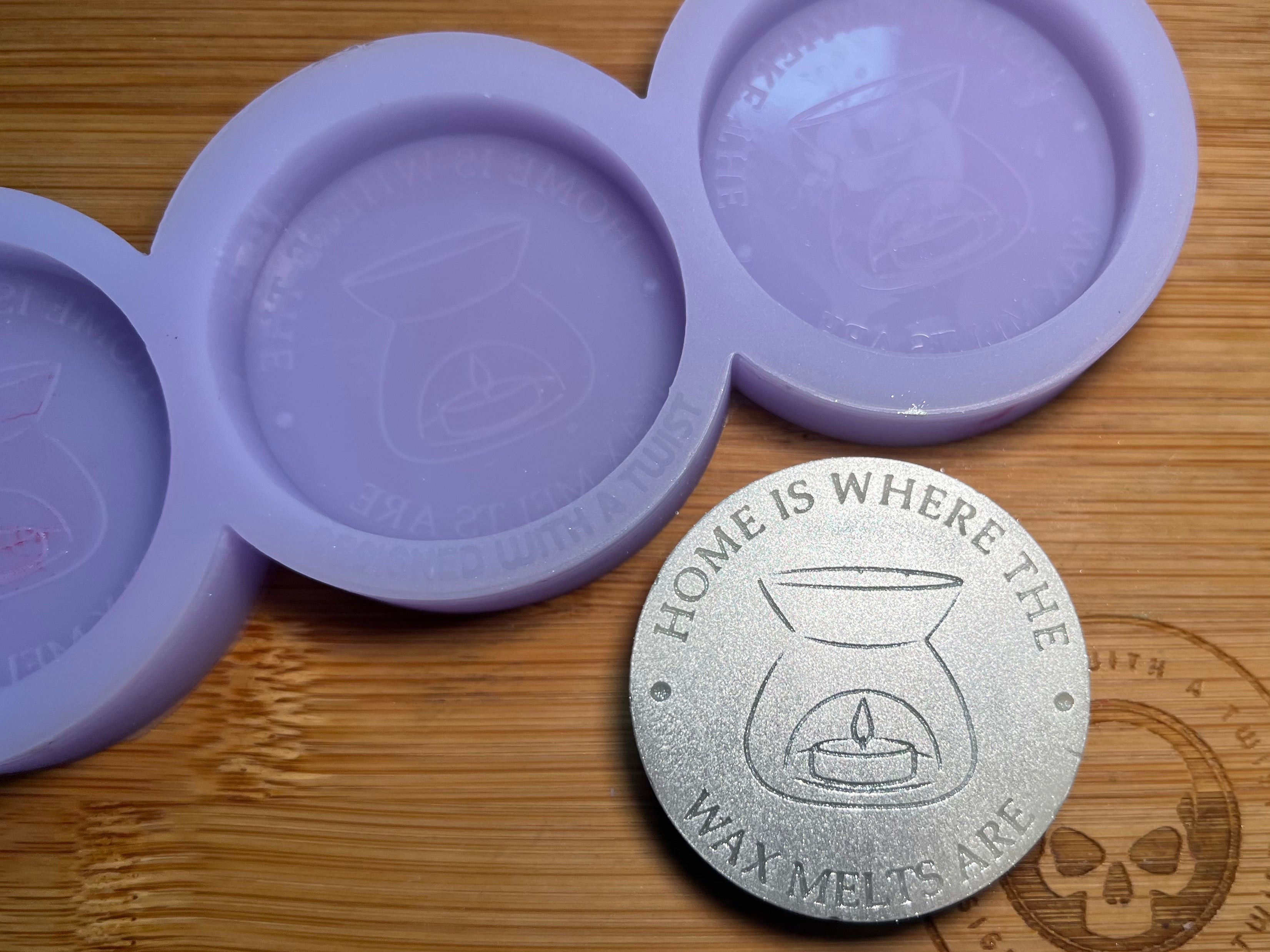 Home is Where the Wax Melts Are Silicone Mold - Designed with a Twist - Top quality silicone molds made in the UK.