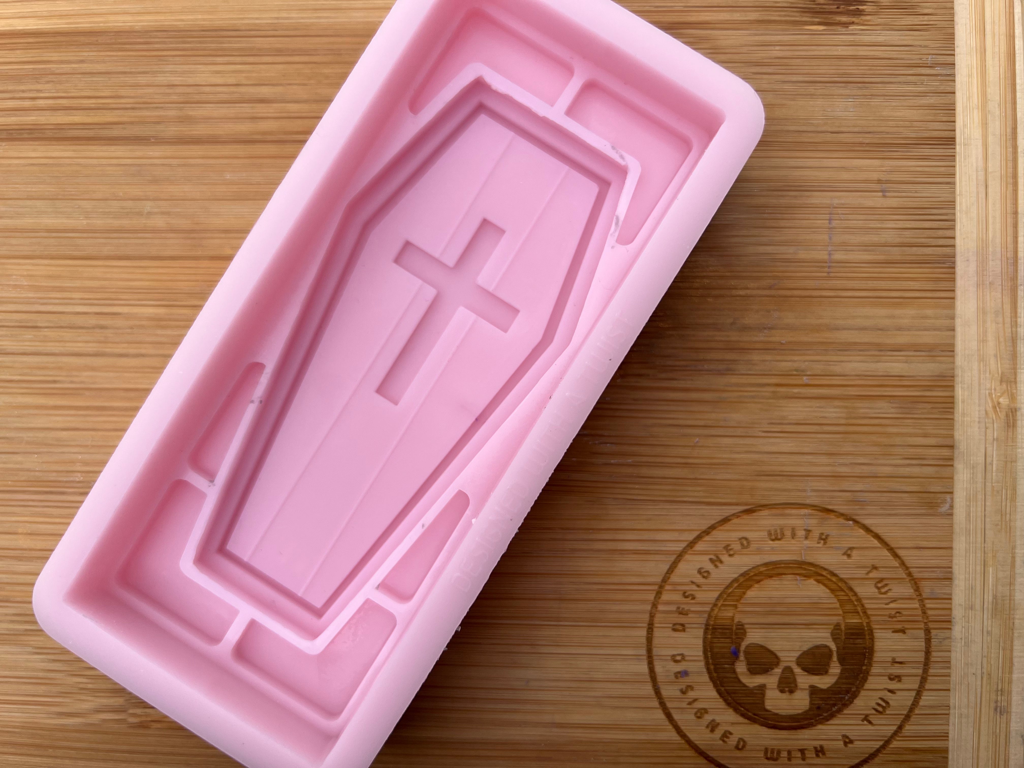 3d Coffin Snapbar Silicone Mold - Designed with a Twist  - Top quality silicone molds made in the UK.