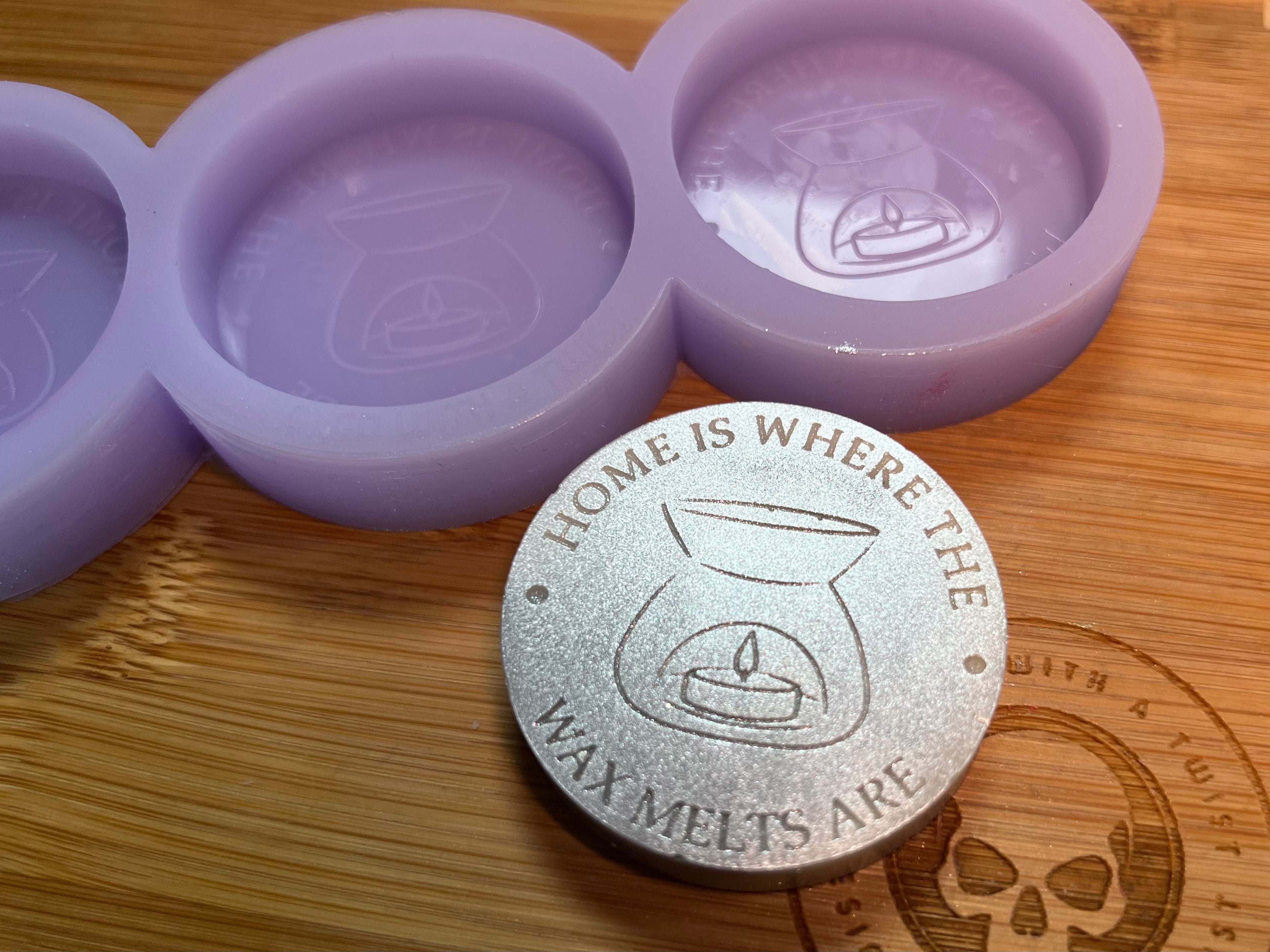 Home is Where the Wax Melts Are Silicone Mold - Designed with a Twist - Top quality silicone molds made in the UK.