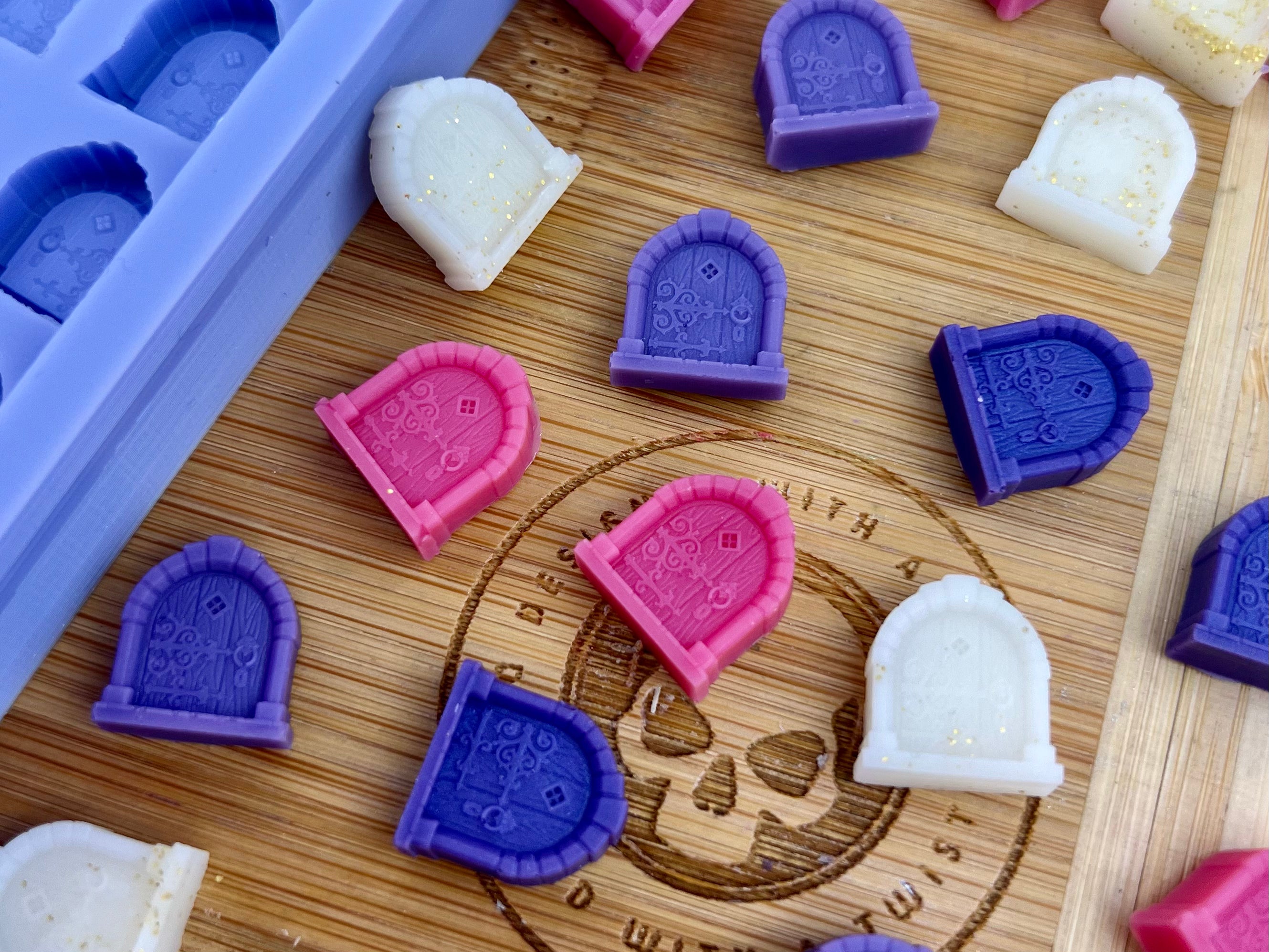 3D Fairy Door Scrape n Scoop Wax Silicone Mold - Designed with a Twist - Top quality silicone molds made in the UK.