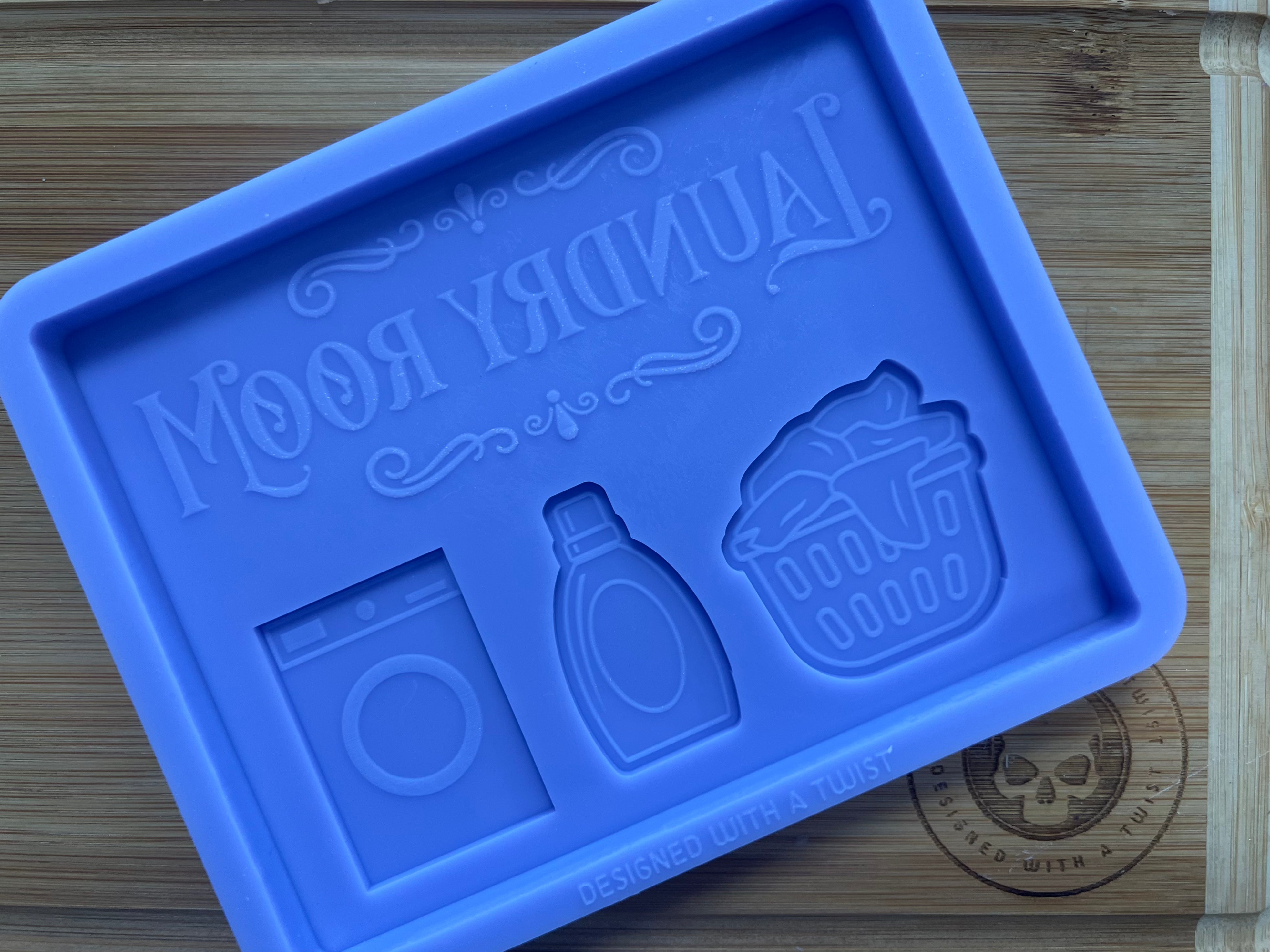 Laundry Room Slab Silicone Mold - Designed with a Twist - Top quality silicone molds made in the UK.