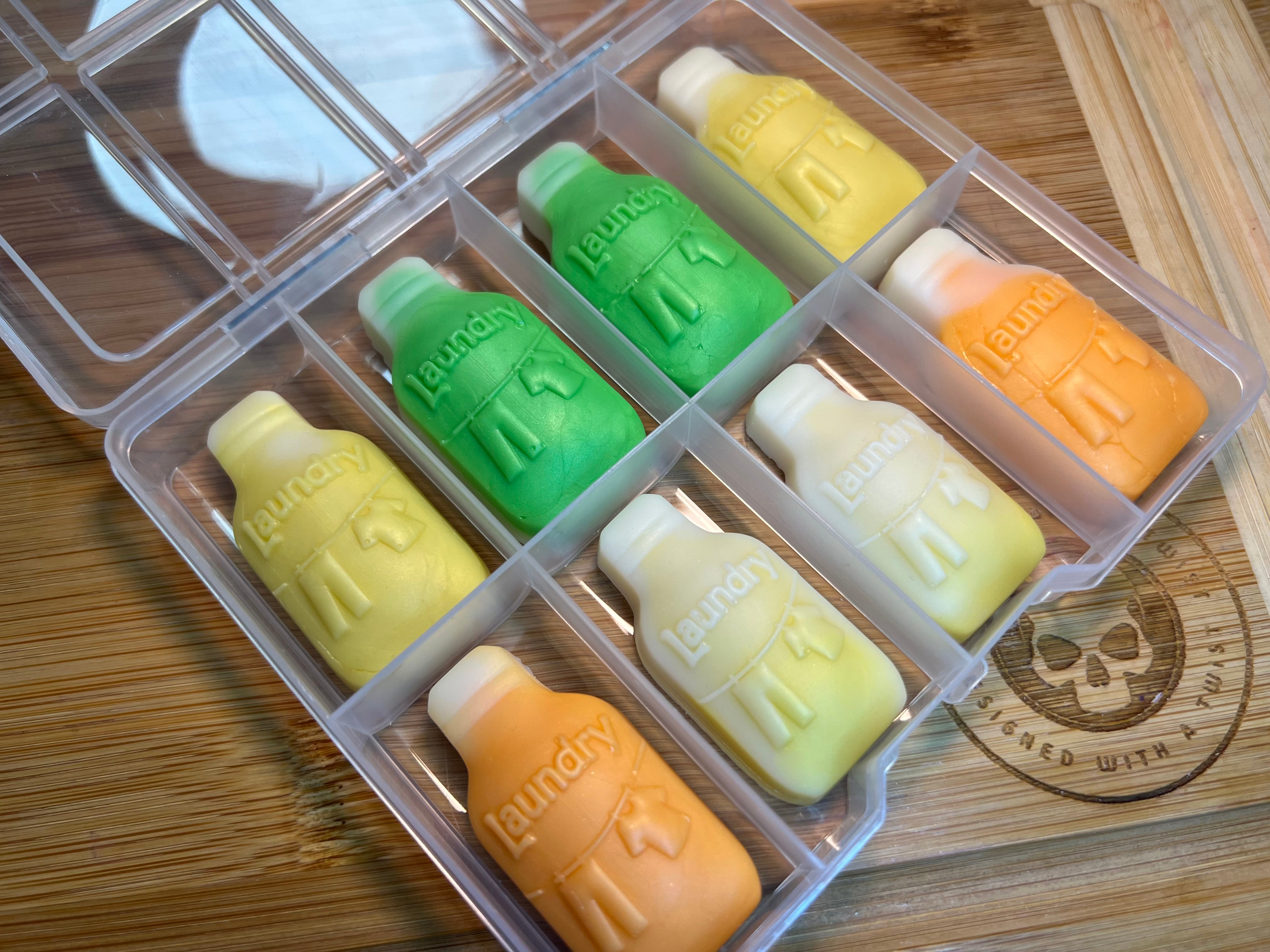 HoBa Laundry Bottle Wax Melt Silicone Mold - Designed with a Twist  - Top quality silicone molds made in the UK.