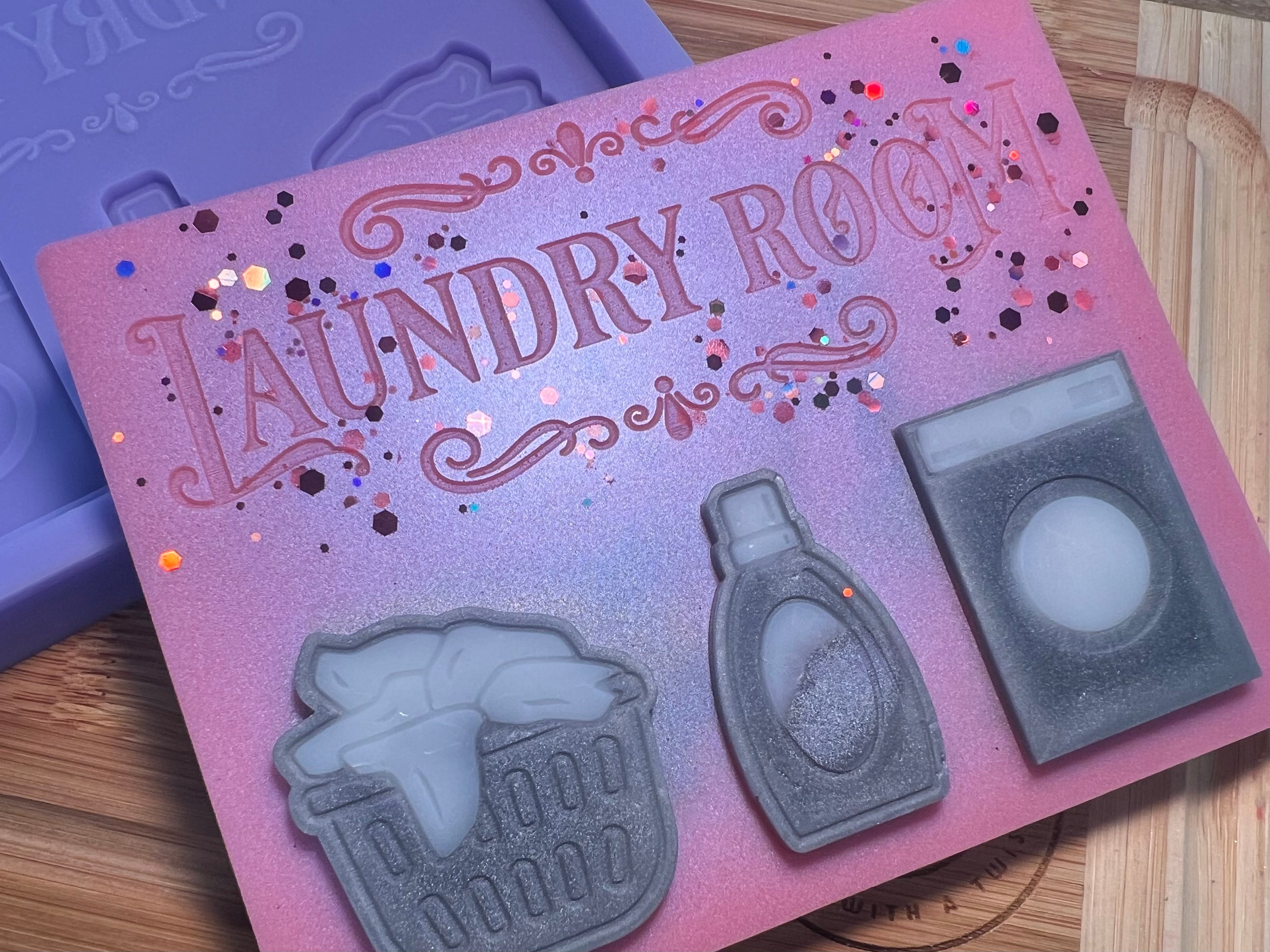 Laundry Room Slab Silicone Mold - Designed with a Twist - Top quality silicone molds made in the UK.