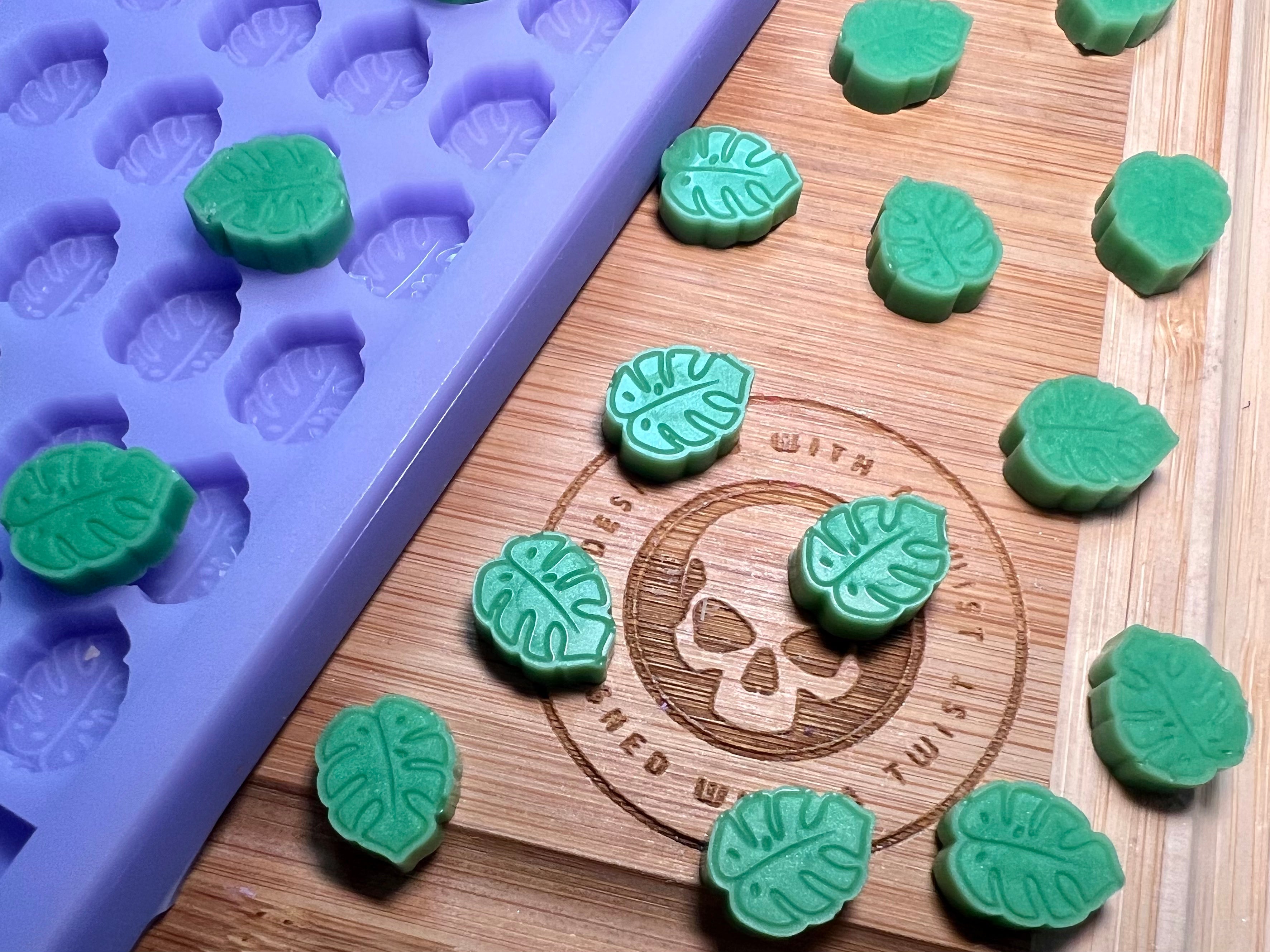 Monstera Scrape n Scoop Wax Silicone Mold - Designed with a Twist - Top quality silicone molds made in the UK.