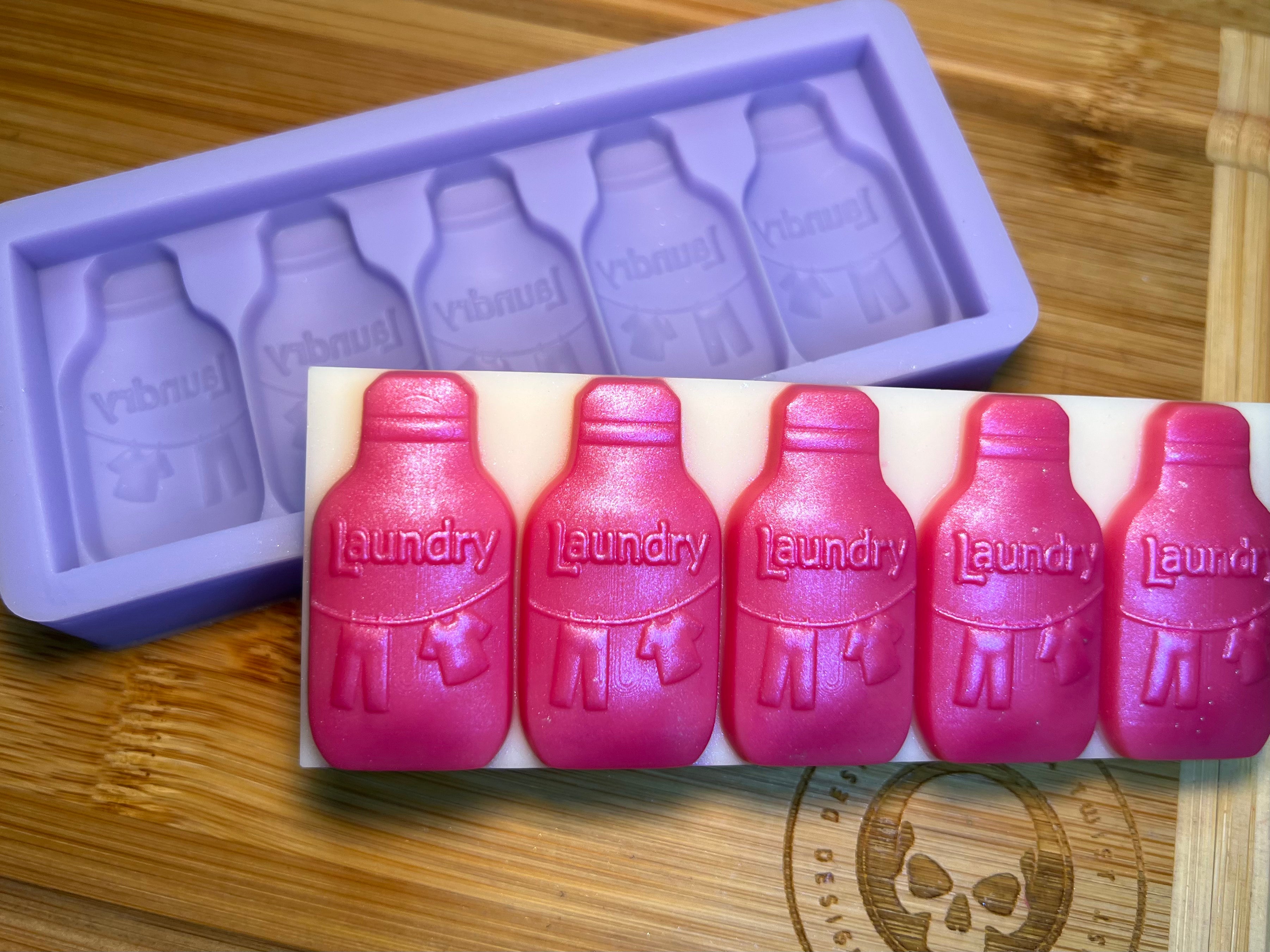 Laundry Bottle Snapbar Silicone Mold - Designed with a Twist  - Top quality silicone molds made in the UK.