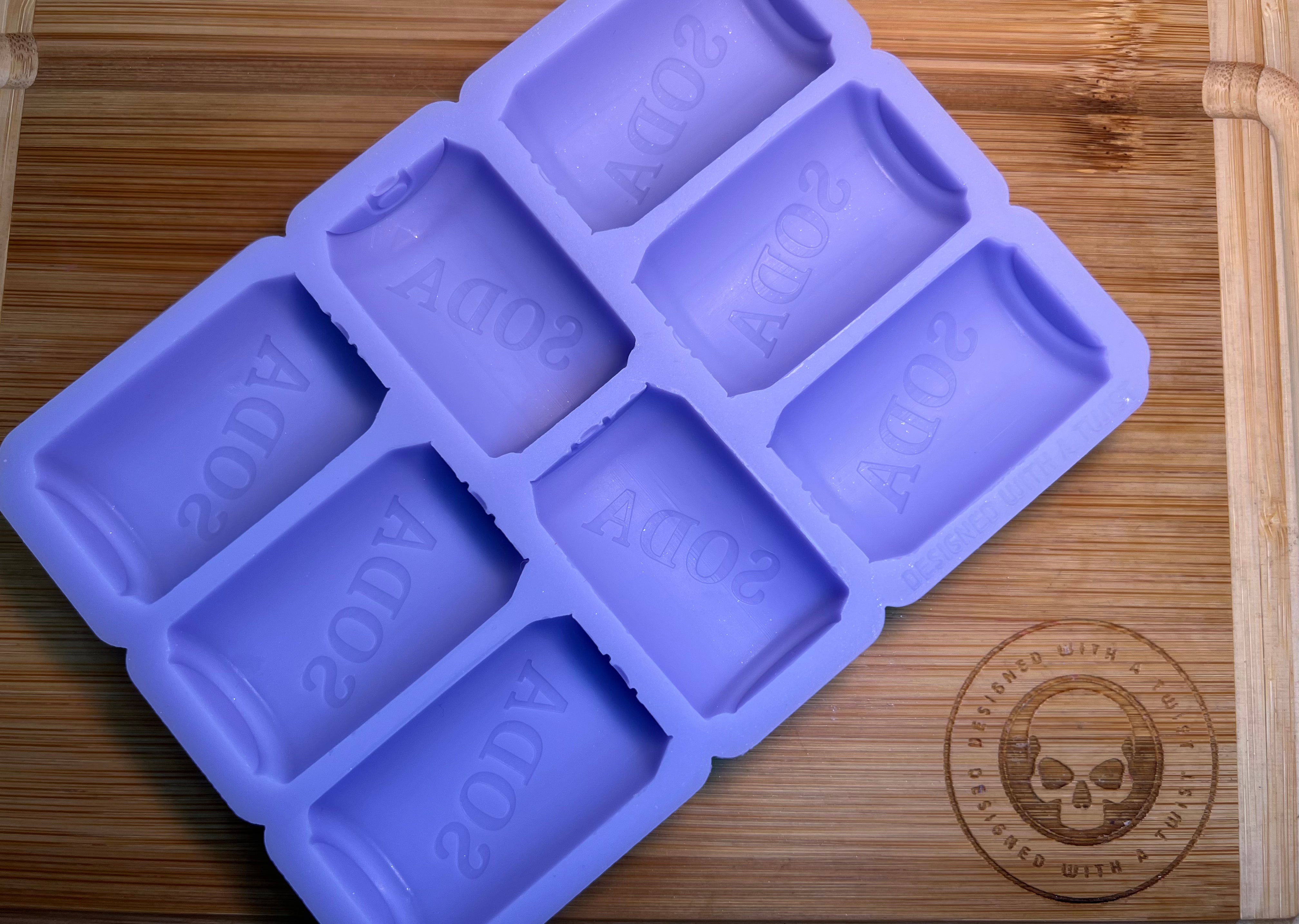 Soda Can Wax Melt Silicone Mold - HoBa Box Edition - Designed with a Twist - Top quality silicone molds made in the UK.