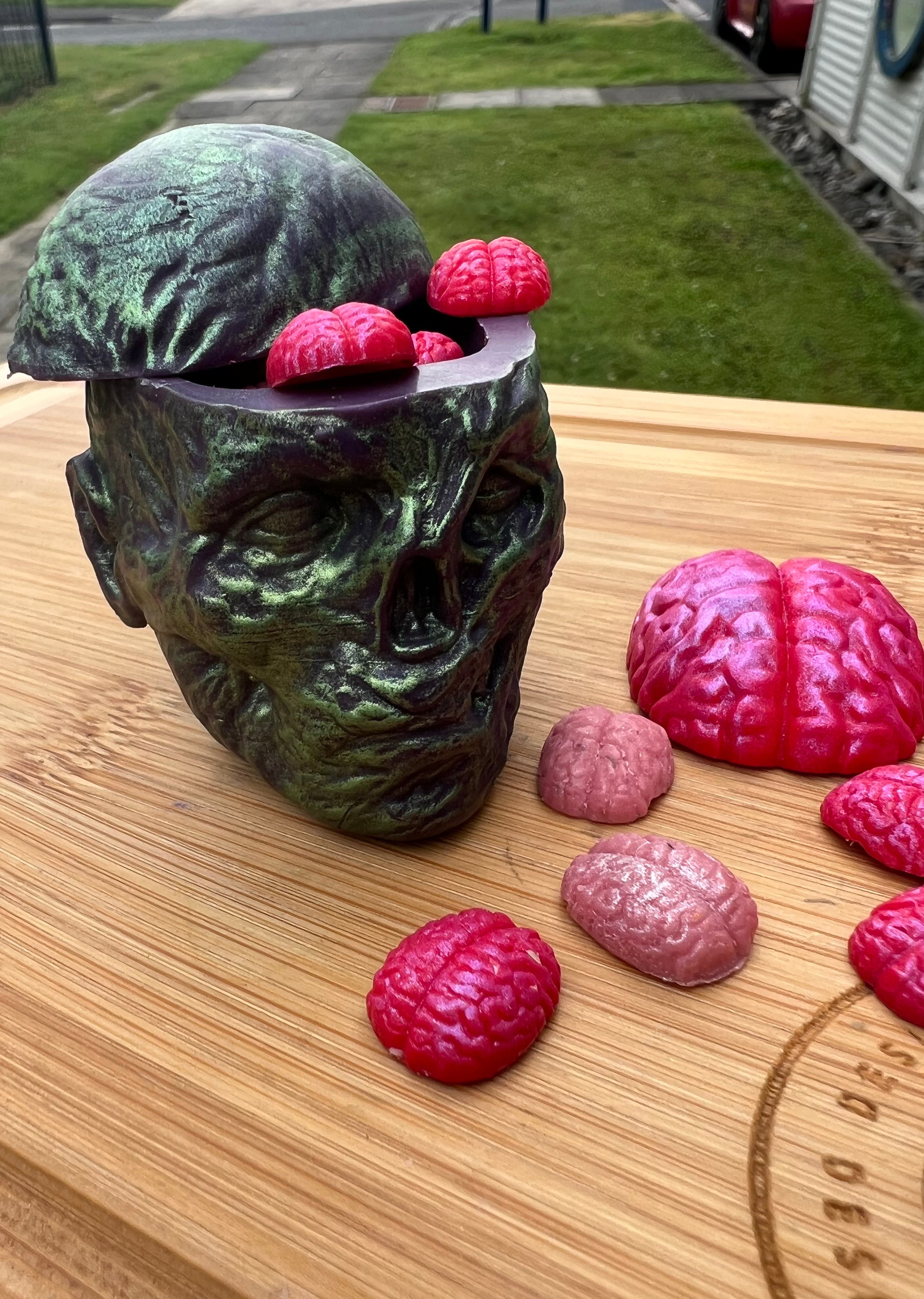 Zombie Head Silicone Mold - Designed with a Twist  - Top quality silicone molds made in the UK.