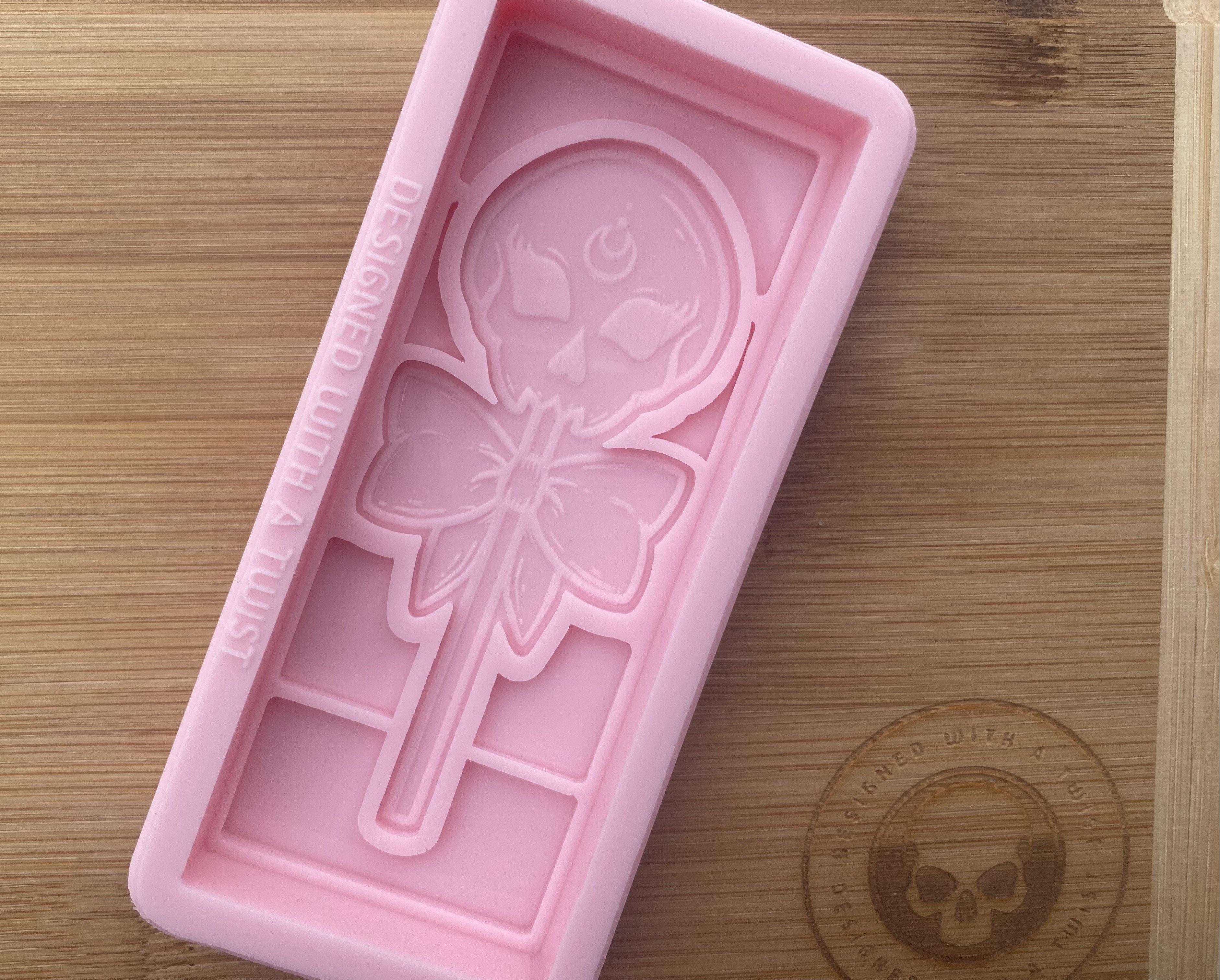 Skull Lolly Snapbar Silicone Mold - Designed with a Twist  - Top quality silicone molds made in the UK.