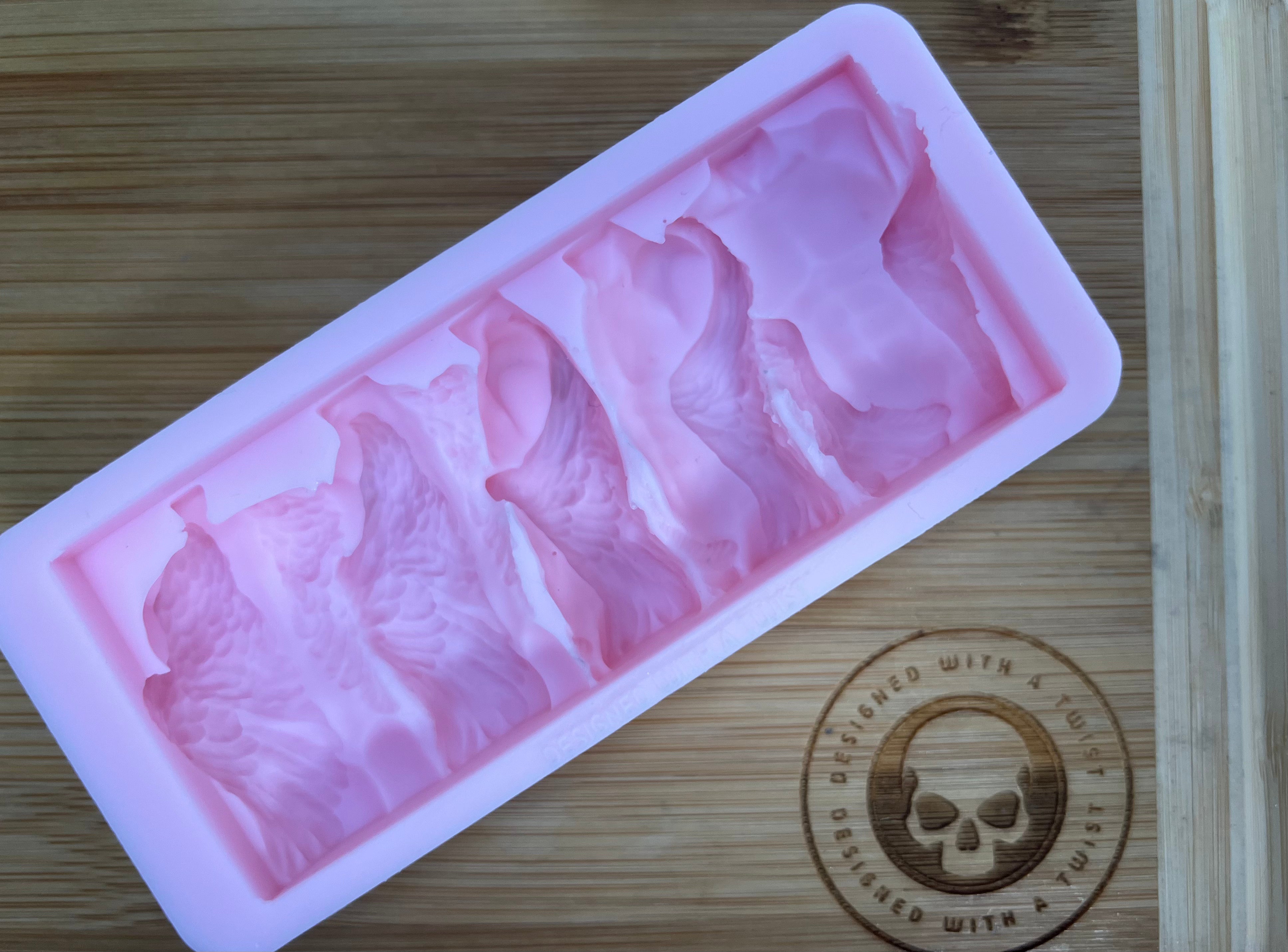 Turning Angel Hercules Torso Snapbar Silicone Mold - Designed with a Twist  - Top quality silicone molds made in the UK.