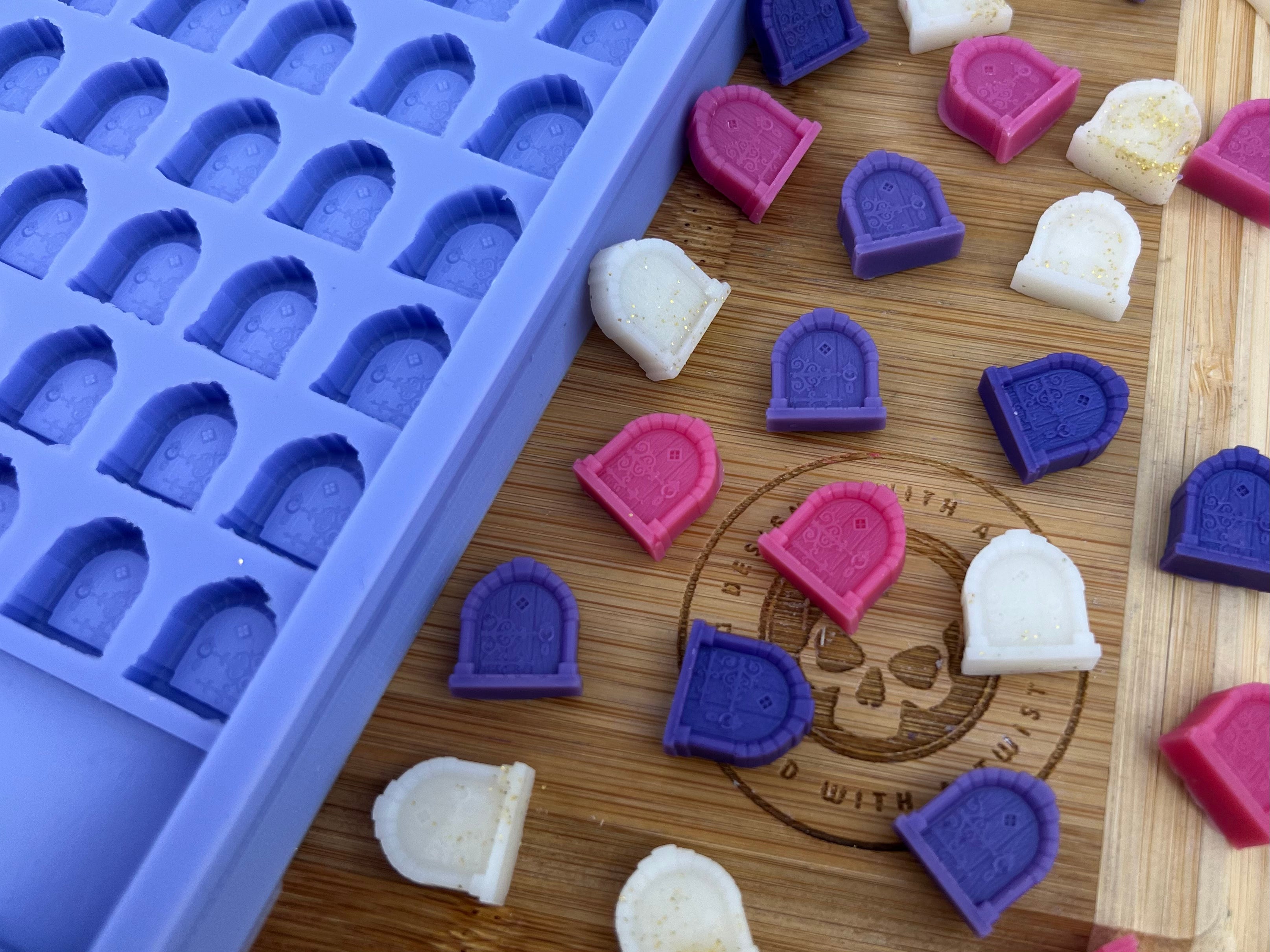 3D Fairy Door Scrape n Scoop Wax Silicone Mold - Designed with a Twist - Top quality silicone molds made in the UK.