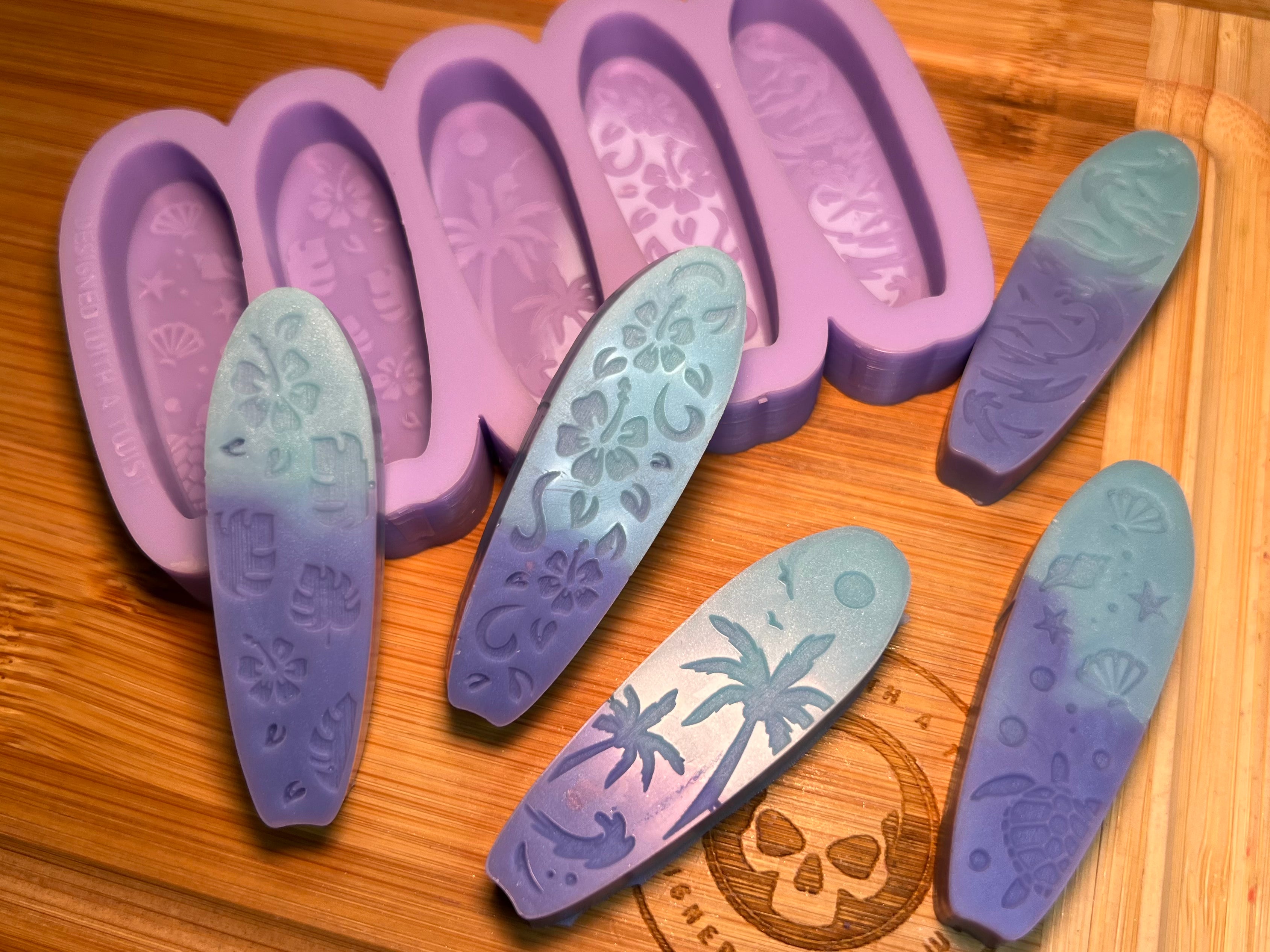 Surf Board Silicone Mold - Designed with a Twist - Top quality silicone molds made in the UK.