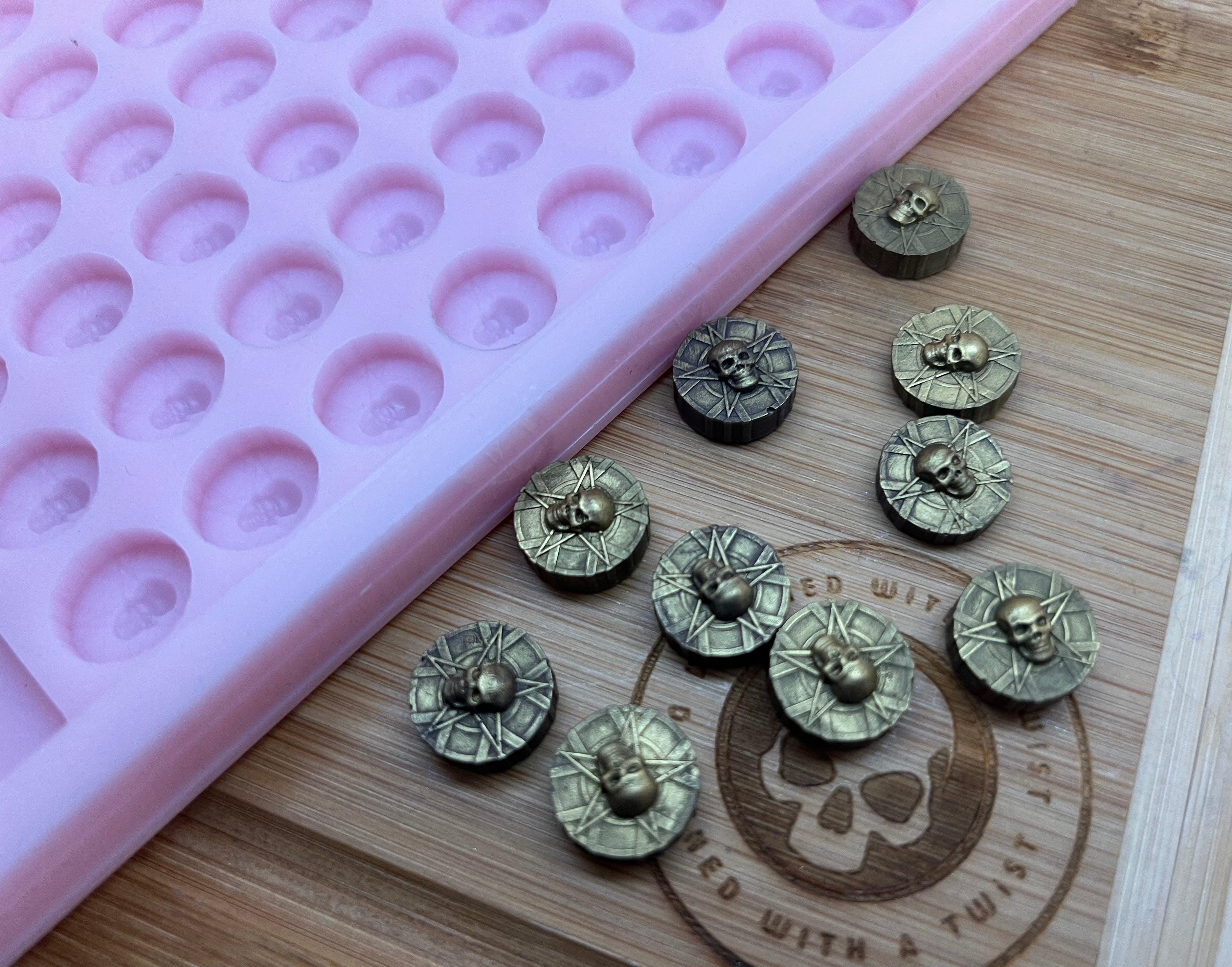 3d Pirate Coin Scrape n Scoop Wax Silicone Mold - Designed with a Twist  - Top quality silicone molds made in the UK.
