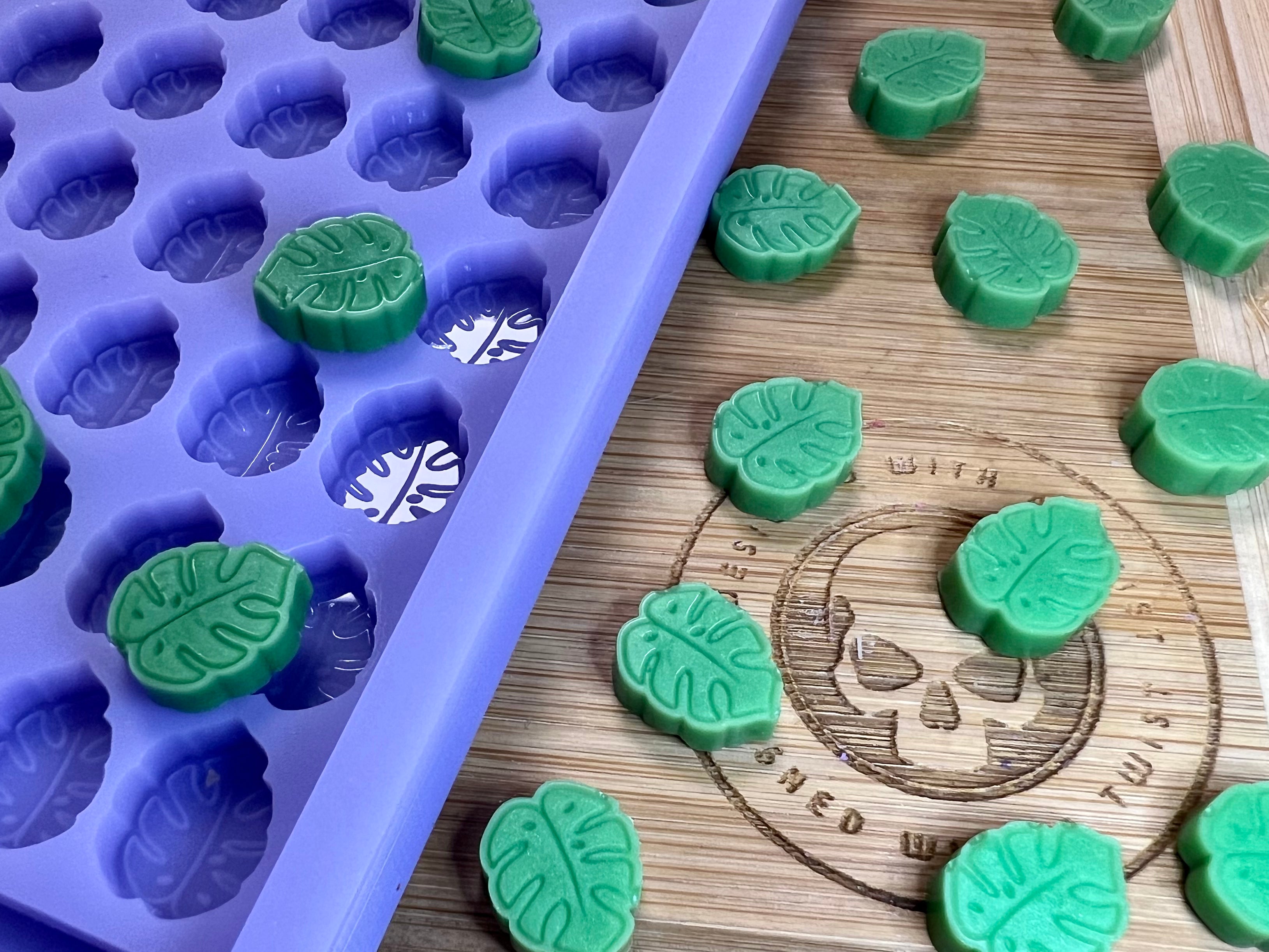 Monstera Scrape n Scoop Wax Silicone Mold - Designed with a Twist - Top quality silicone molds made in the UK.