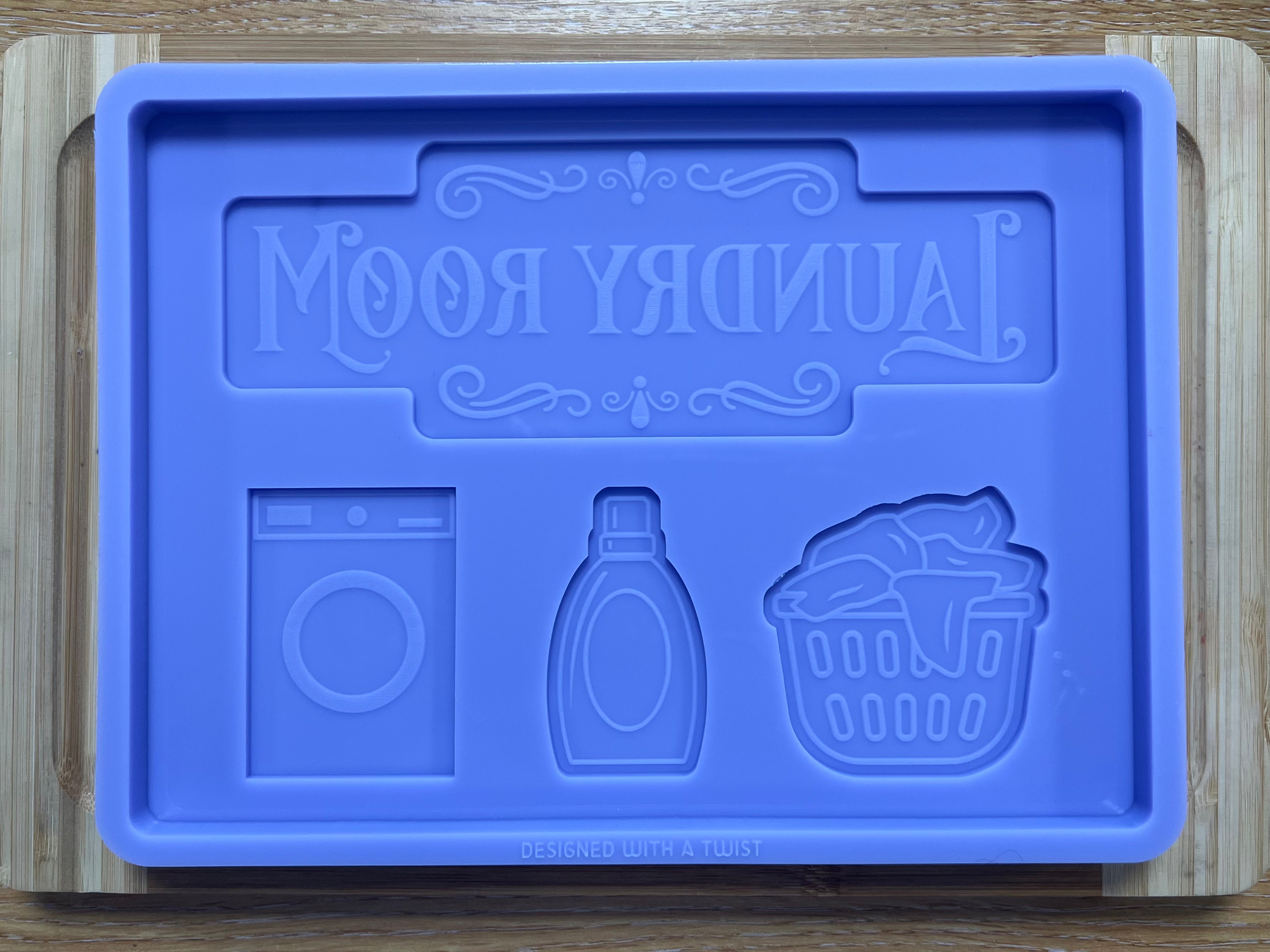 Laundry Room Slab Silicone Mold - Designed with a Twist - Top quality silicone molds made in the UK.