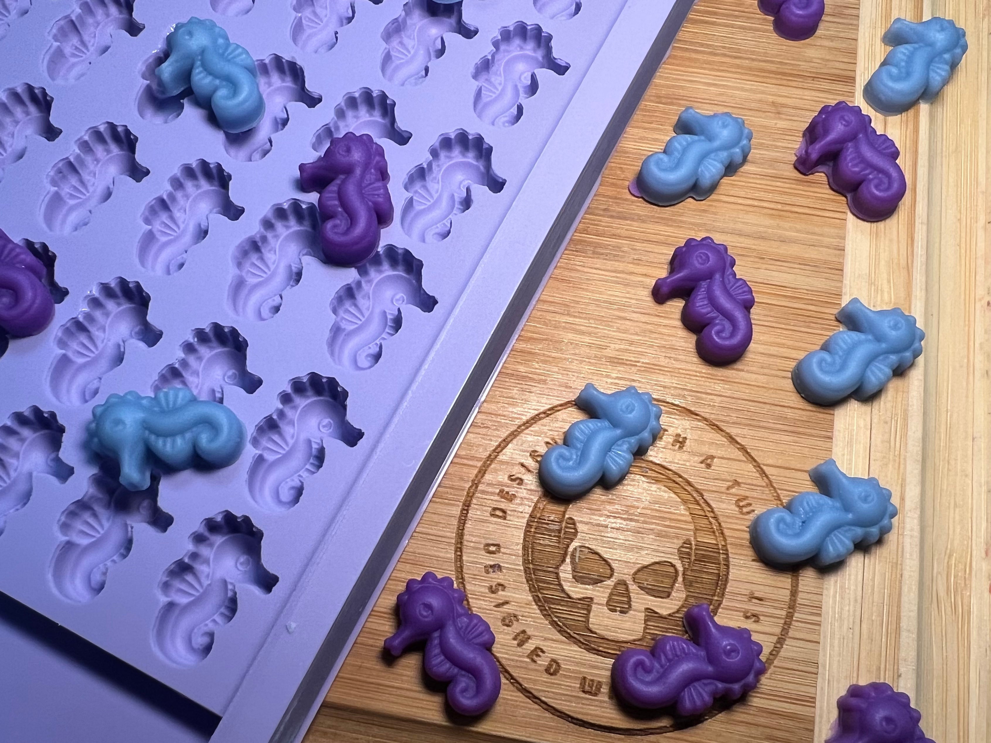 3D Sea Horse Scrape n Scoop Wax Silicone Mold - Designed with a Twist - Top quality silicone molds made in the UK.