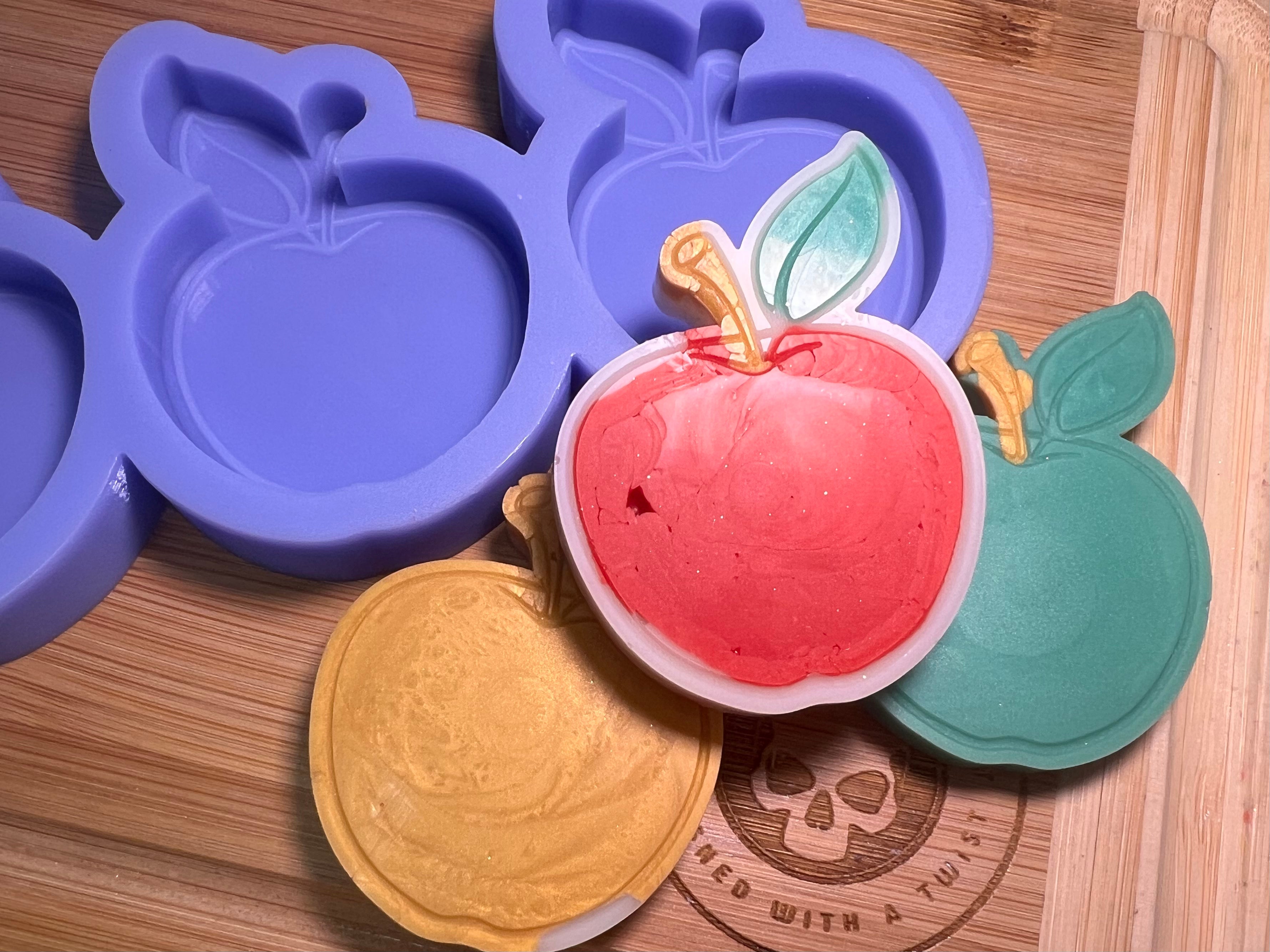 Plain Apple Silicone Mold - Designed with a Twist - Top quality silicone molds made in the UK.