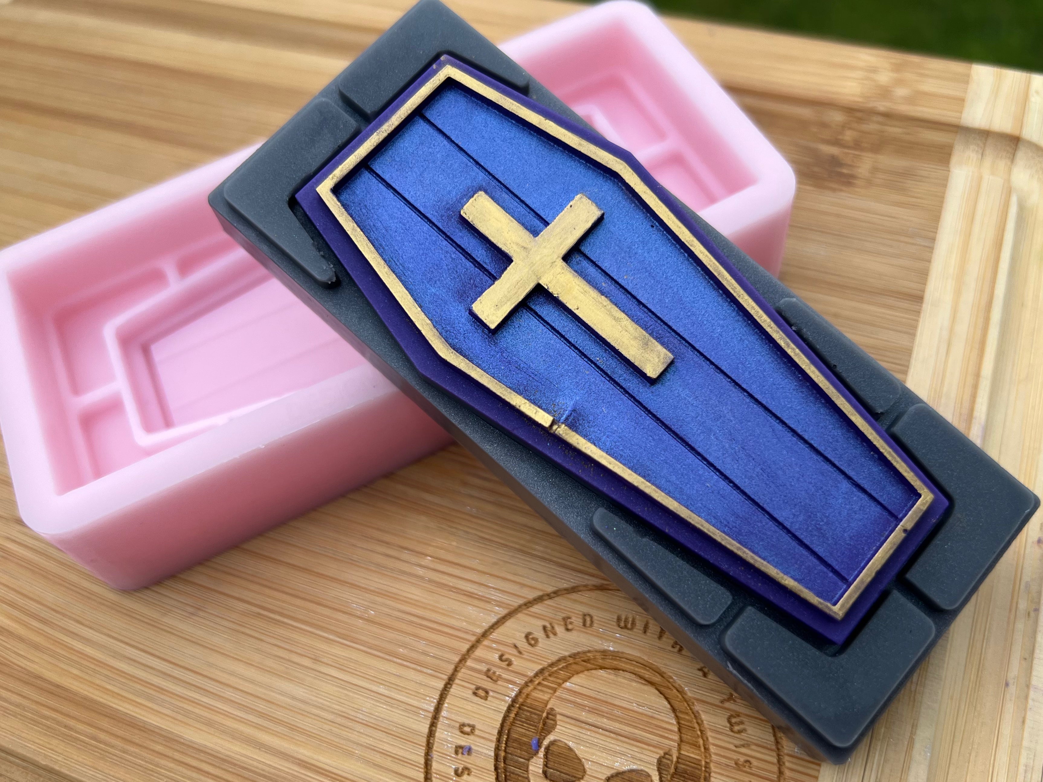 3d Coffin Snapbar Silicone Mold - Designed with a Twist  - Top quality silicone molds made in the UK.