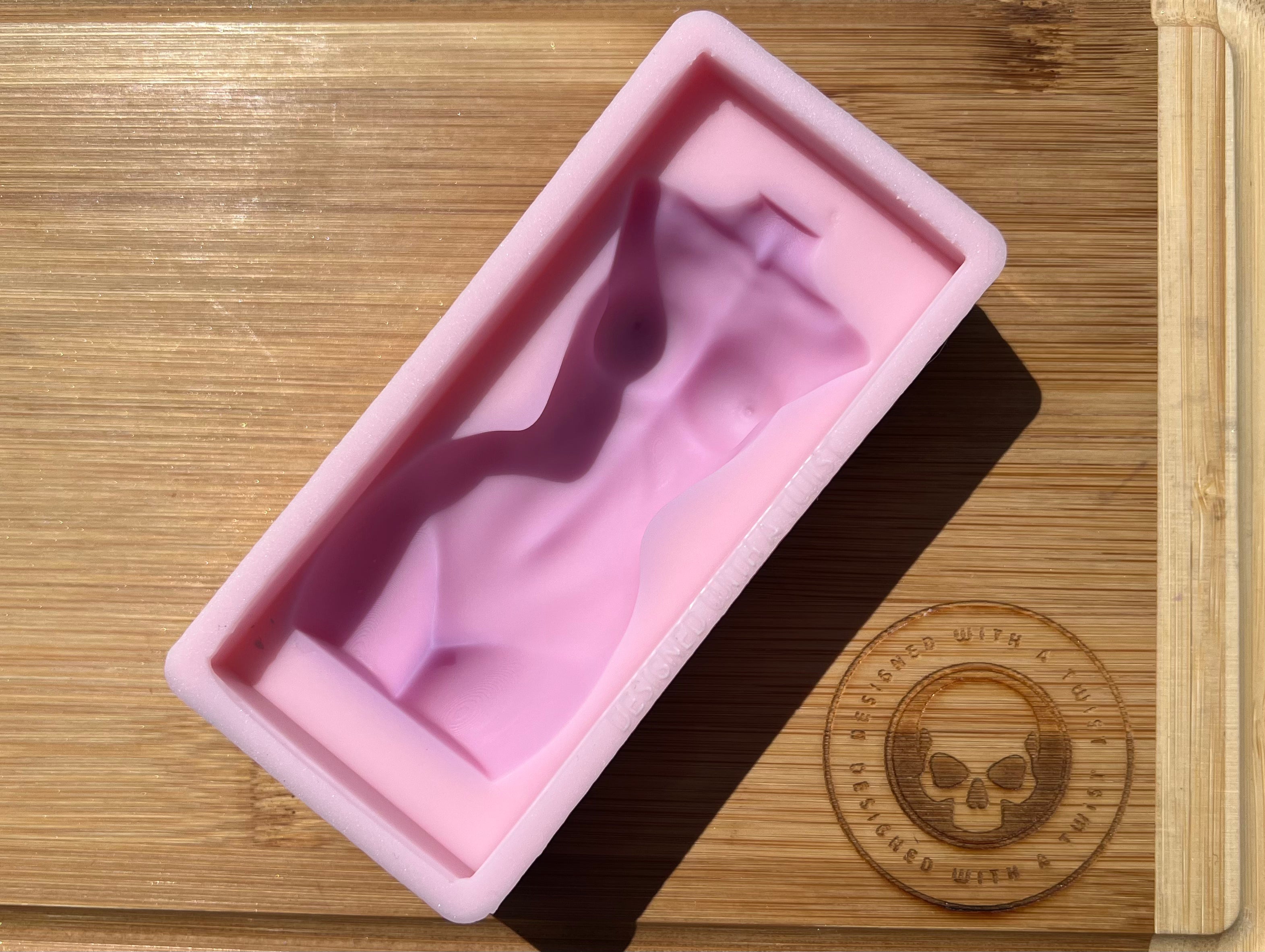 Single Goddess Torso Snapbar Silicone Mold - Designed with a Twist  - Top quality silicone molds made in the UK.