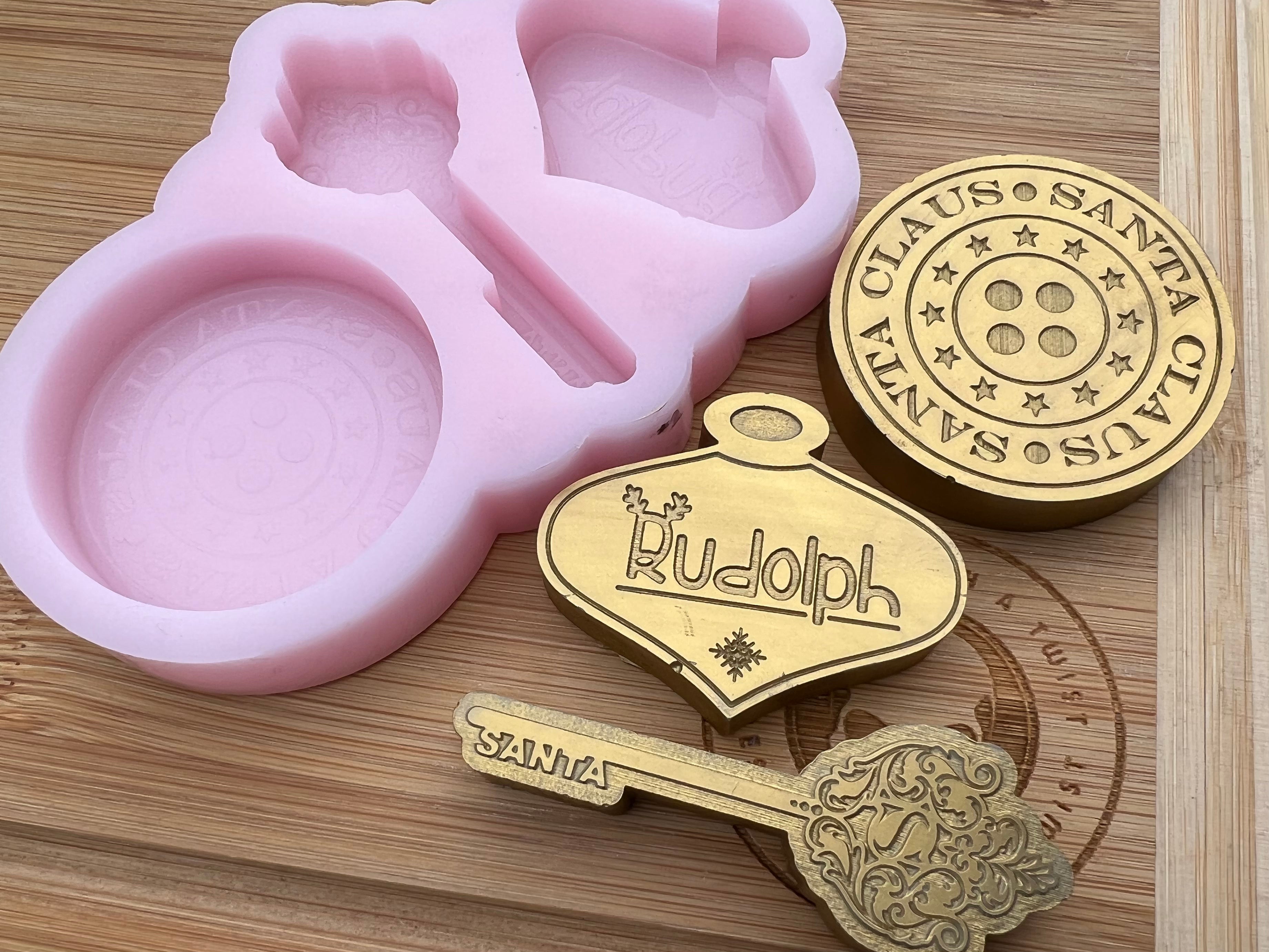 Special Christmas Themed Wax Melt Silicone Mold - Designed with a Twist  - Top quality silicone molds made in the UK.