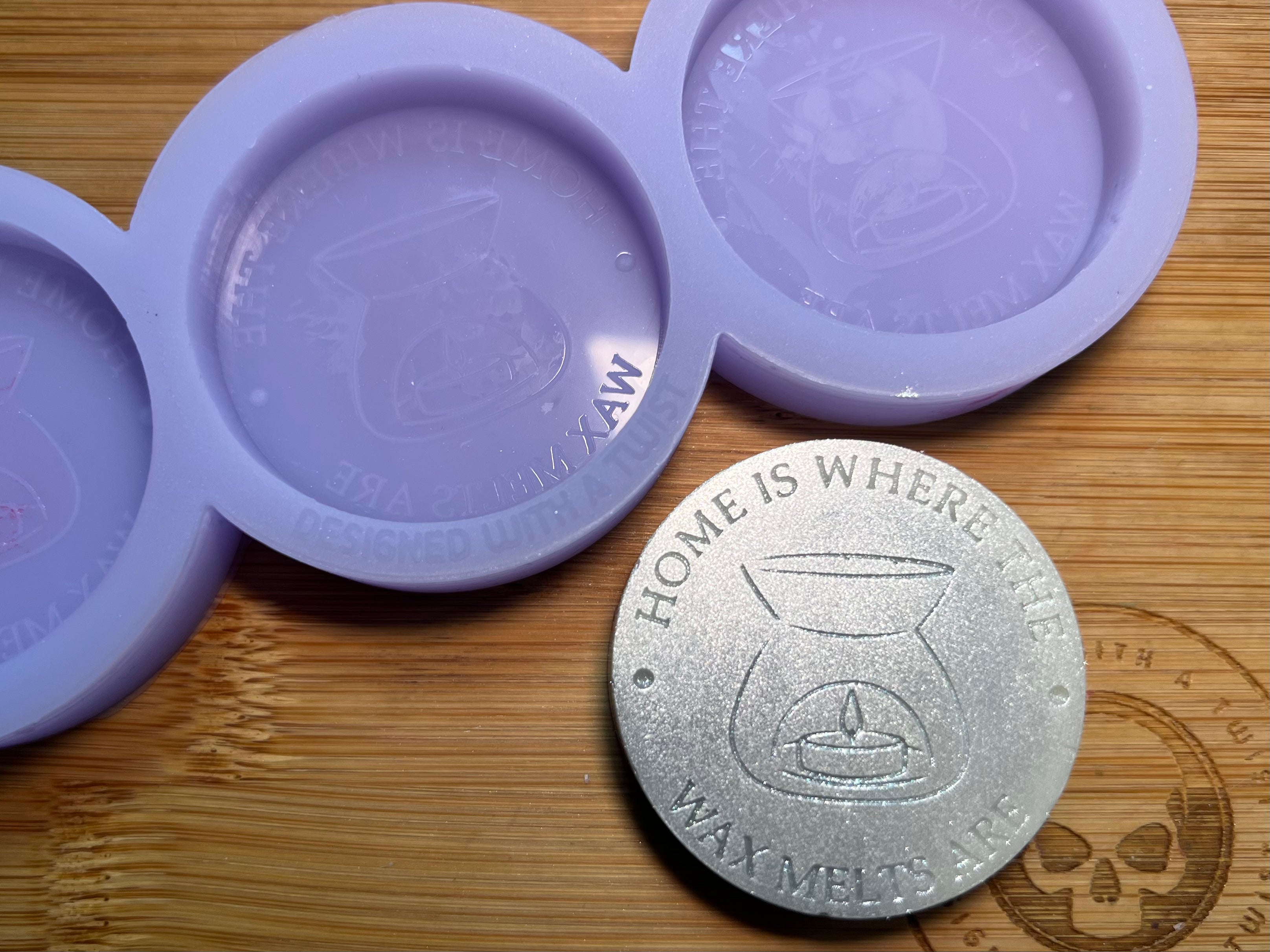 Home is Where the Wax Melts Are Silicone Mold - Designed with a Twist - Top quality silicone molds made in the UK.