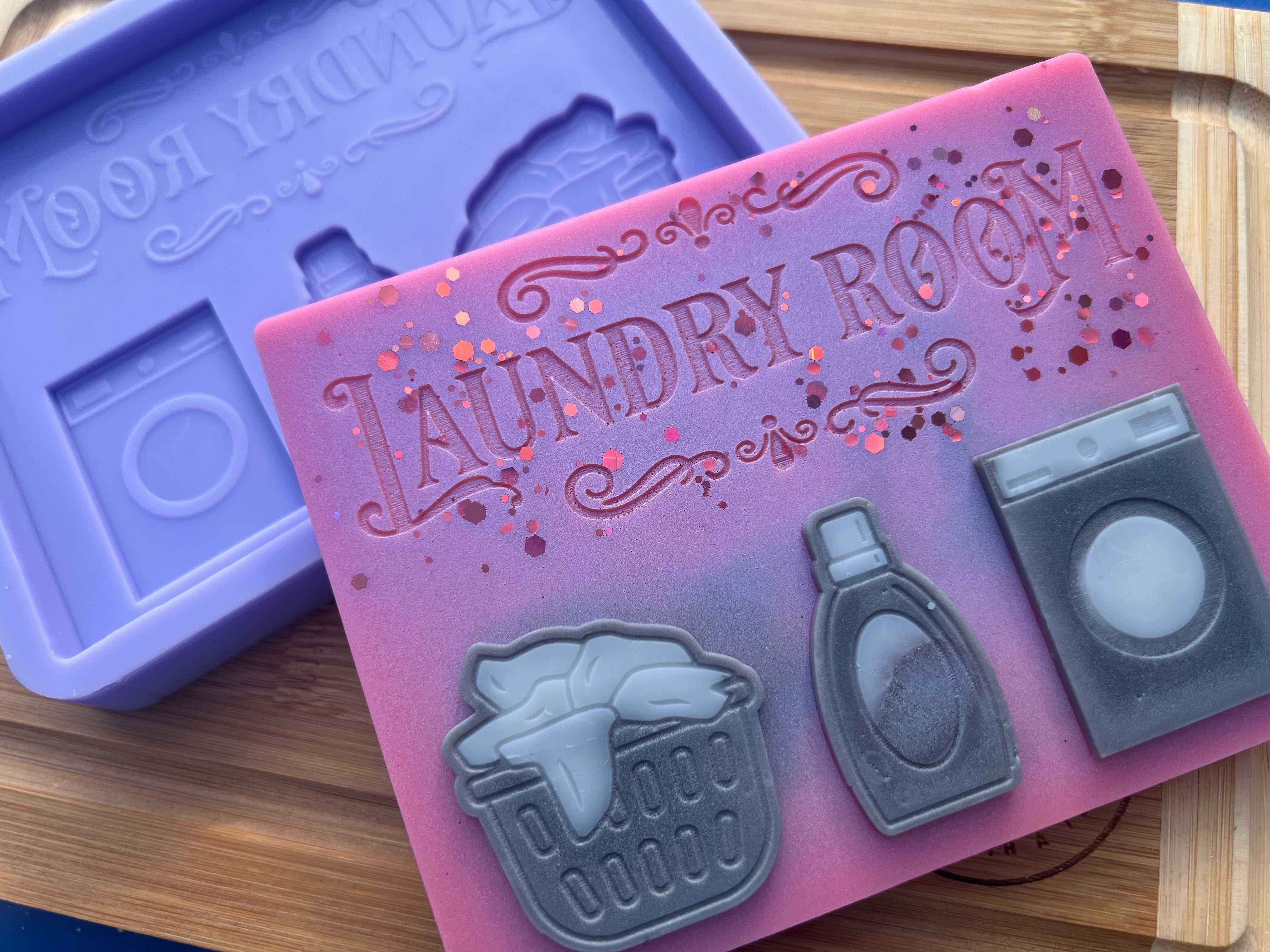 Laundry Room Slab Silicone Mold - Designed with a Twist - Top quality silicone molds made in the UK.