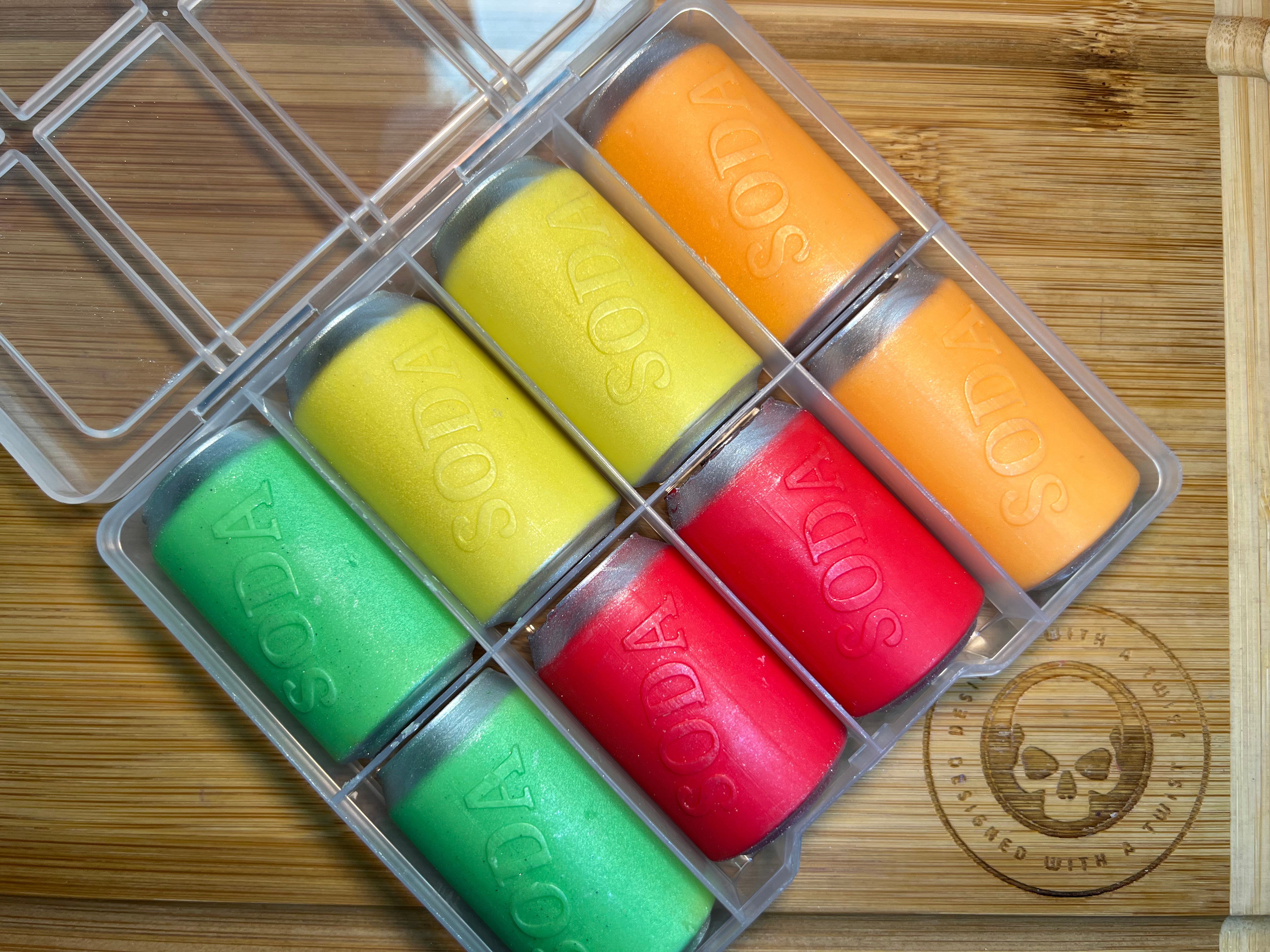 Soda Can Wax Melt Silicone Mold - HoBa Box Edition - Designed with a Twist - Top quality silicone molds made in the UK.