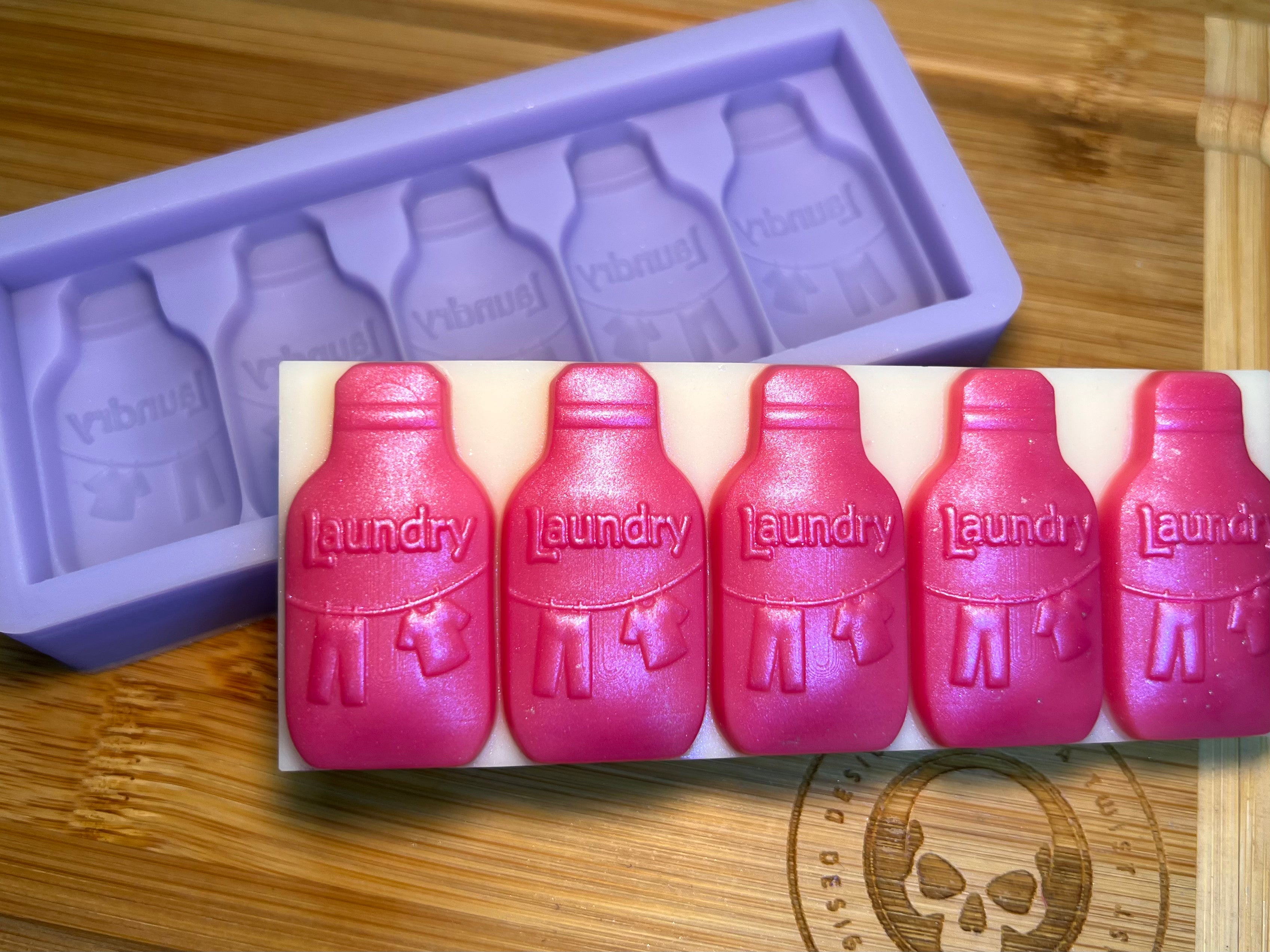 Laundry Bottle Snapbar Silicone Mold - Designed with a Twist  - Top quality silicone molds made in the UK.